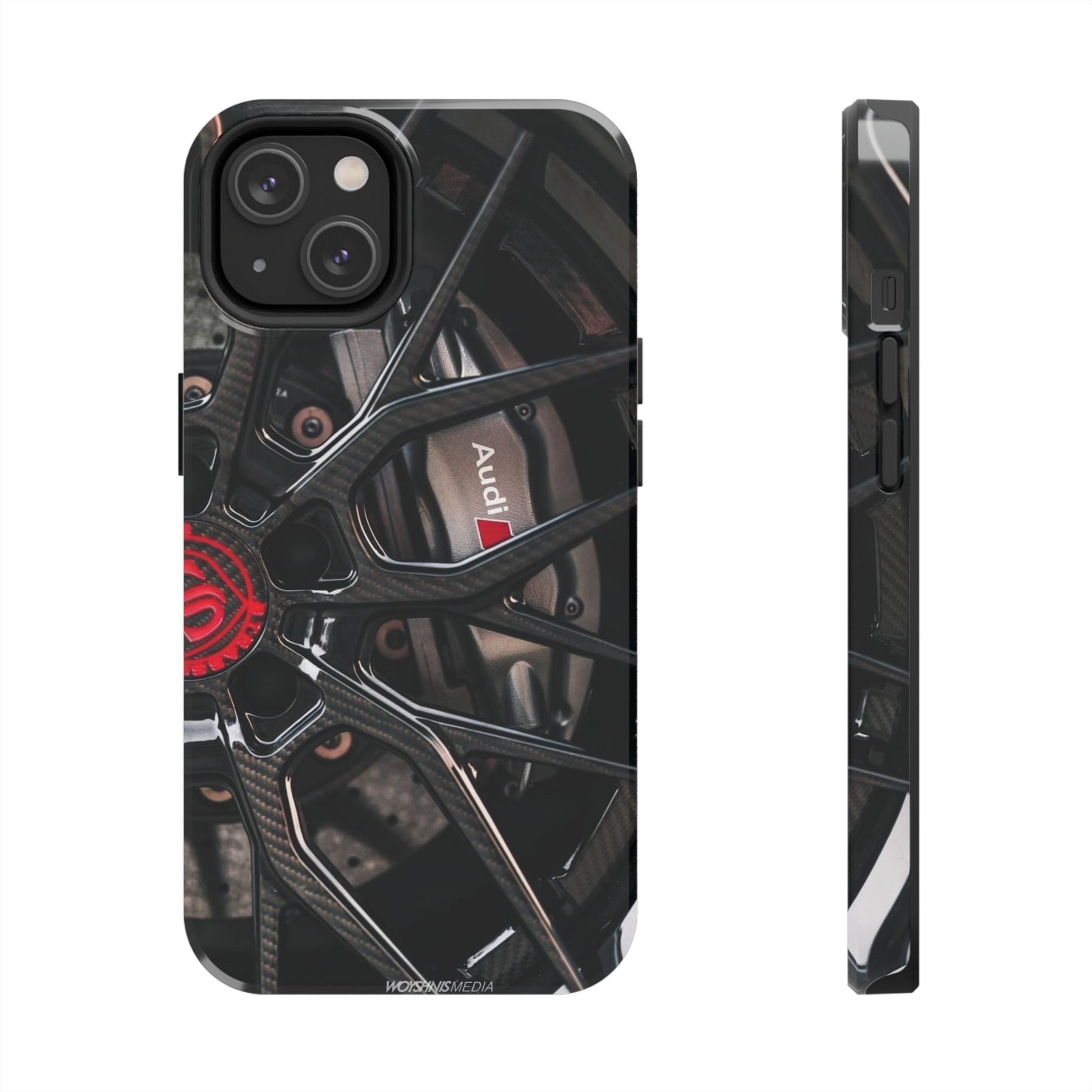Audi Racing wheels Sports Car Phone Cases for Iphones & Samsung Phones