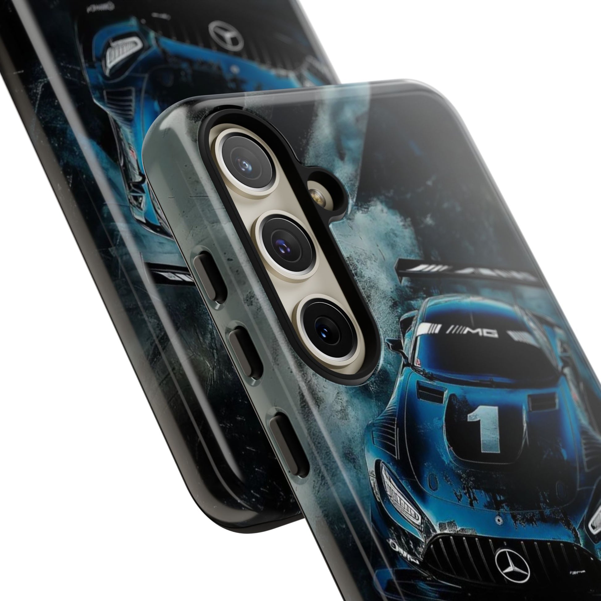 Mercedes AMG Racing Car Tough Cases for iPhones, Samsung, and Pixel