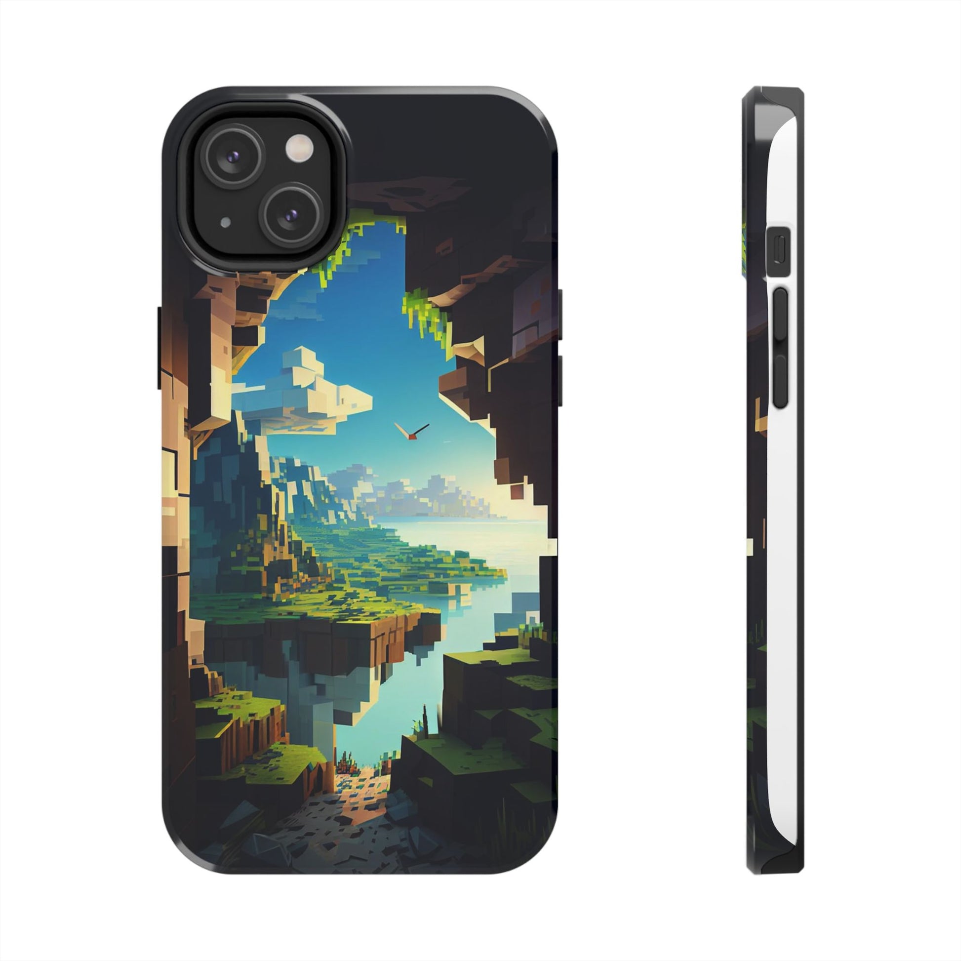 World of Minecraft Tough Phone Cases for Iphones & Samsung Phones Durable