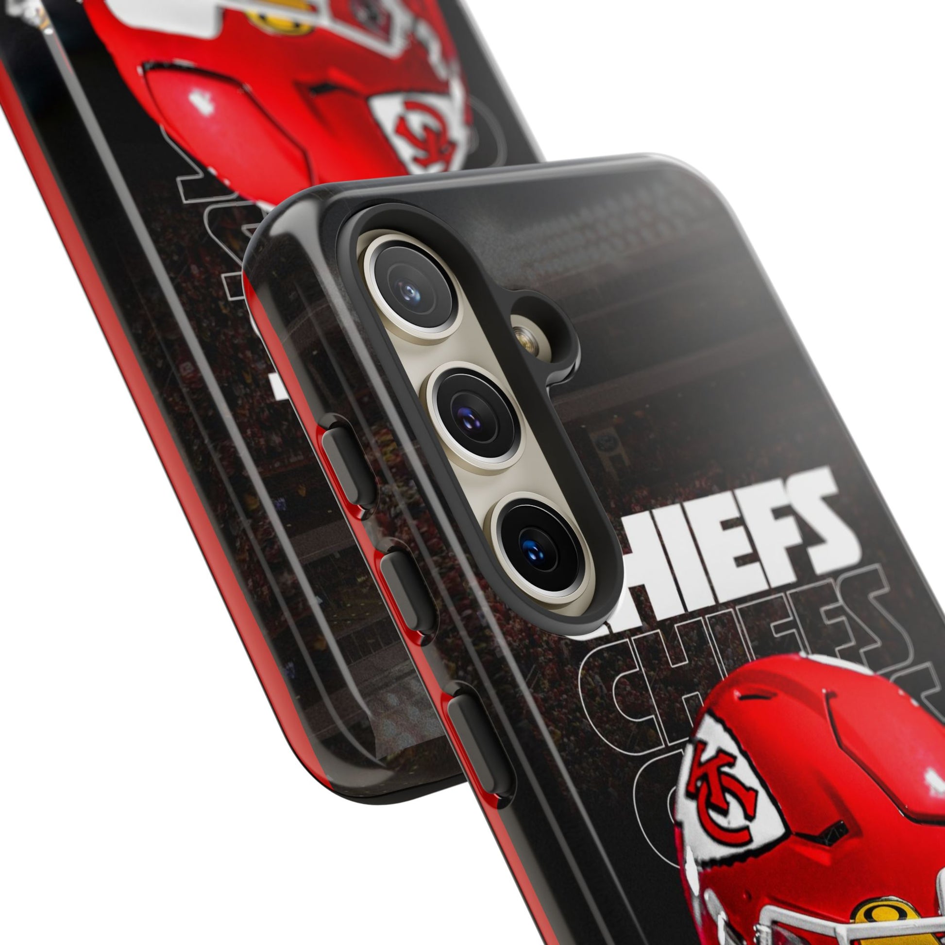 Kansas City Chiefs Football Helmet Logo Tough Cases for iPhones, Samsung, and Pixel