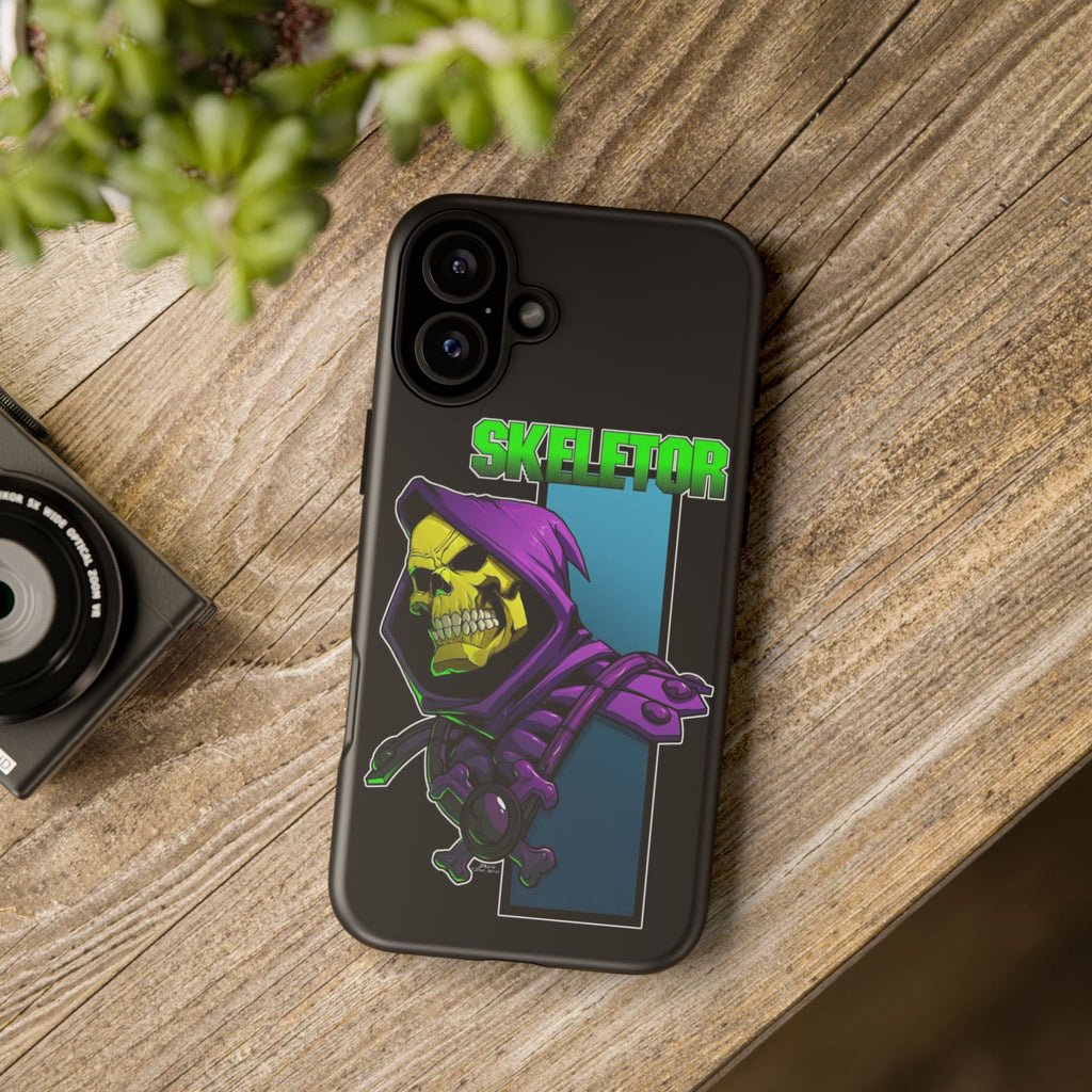 Skeletor Tough Cases for iPhones, Samsung, and Pixel