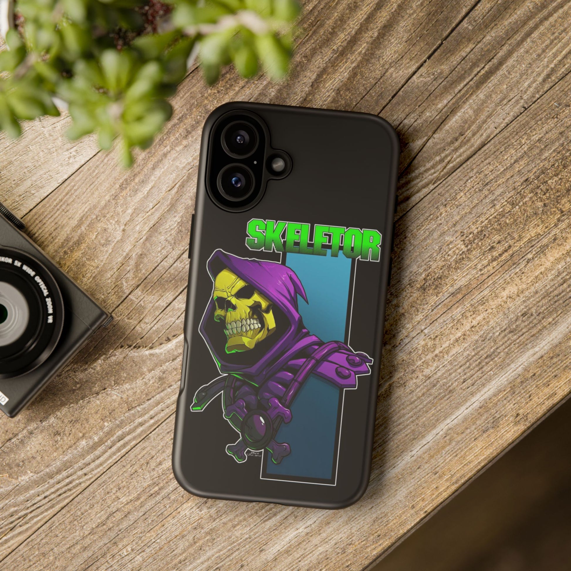 Skeletor Tough Cases for iPhones, Samsung, and Pixel