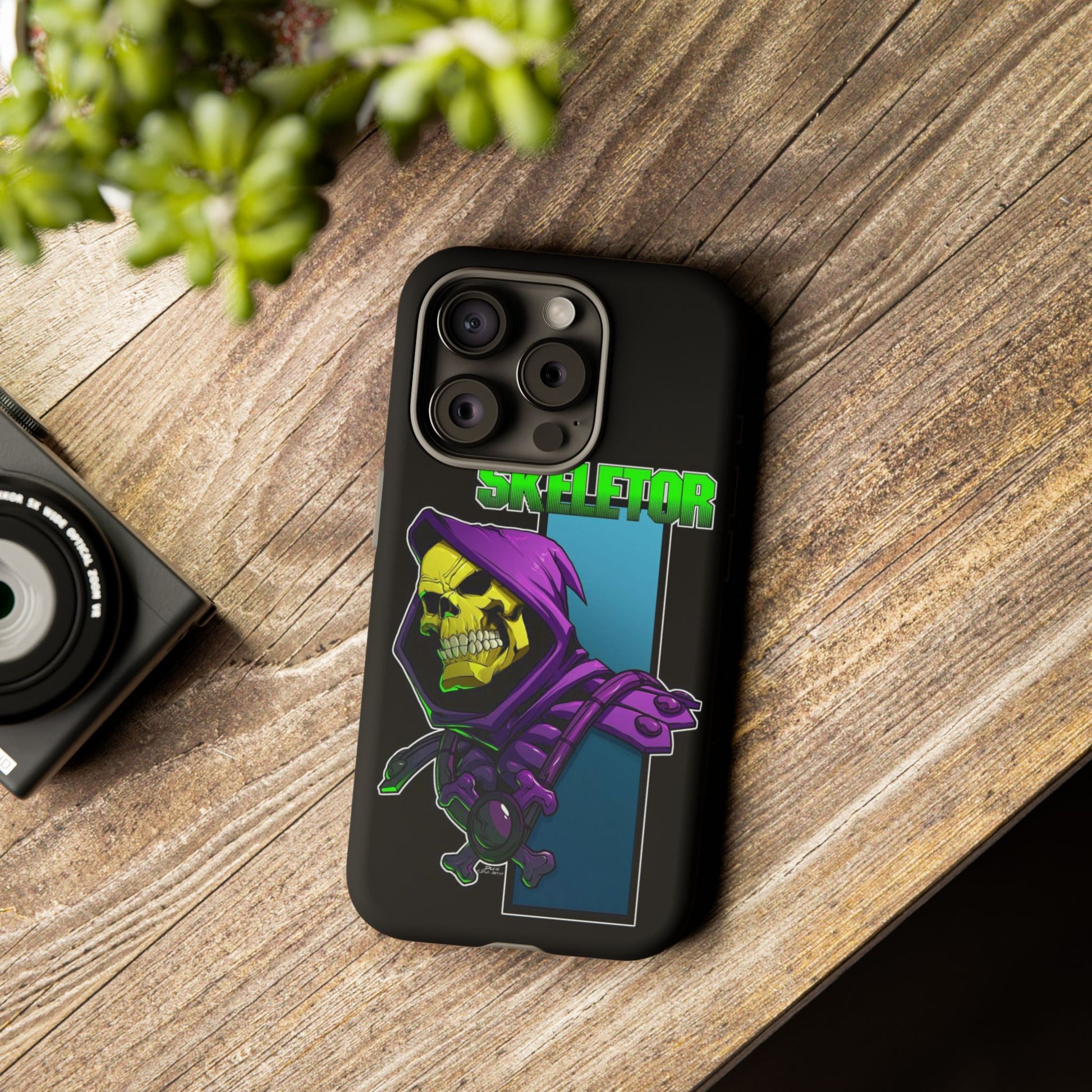 Skeletor Tough Cases for iPhones, Samsung, and Pixel