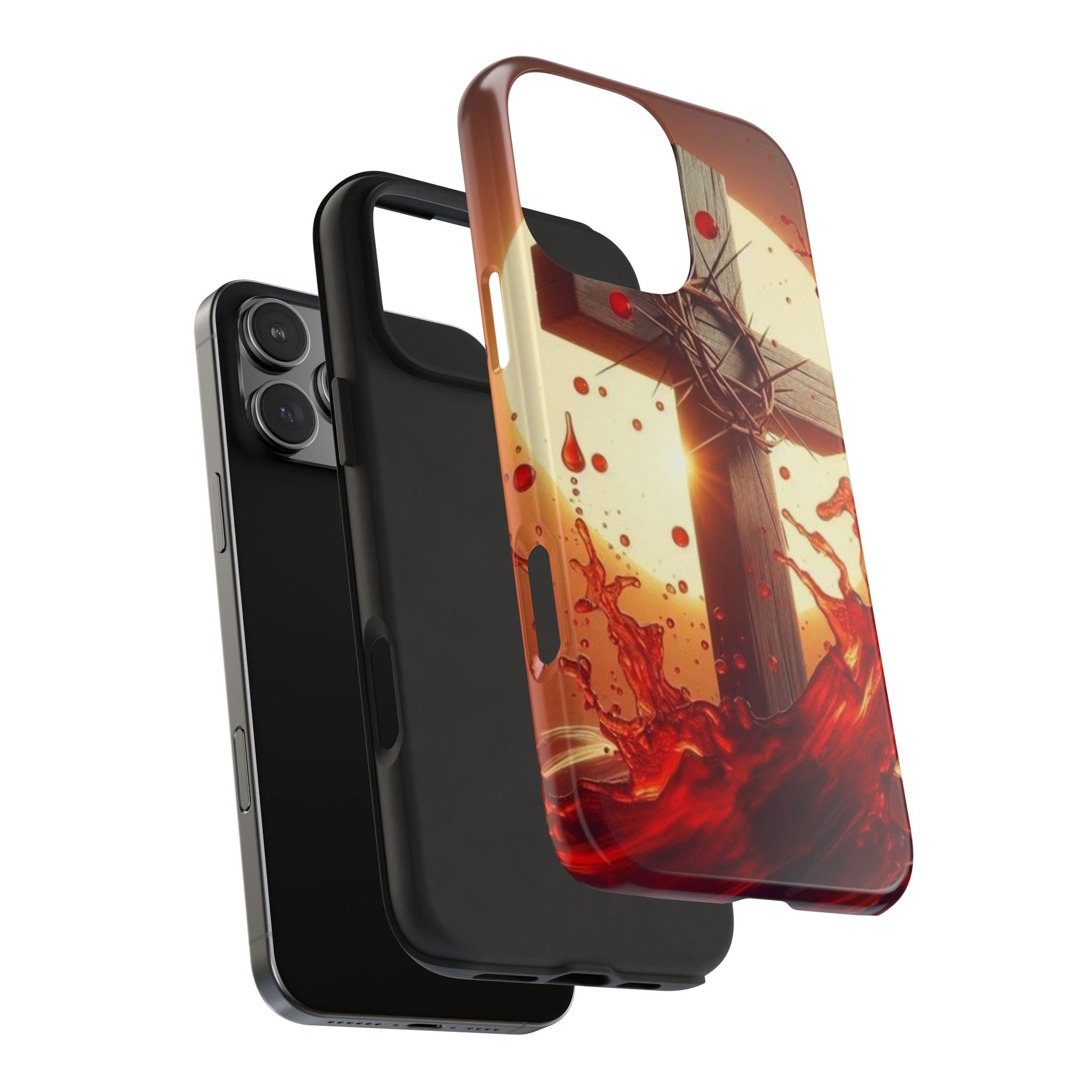 Blood of Christ Christian Theme Phone Cases for iPhones & Samsung Phones