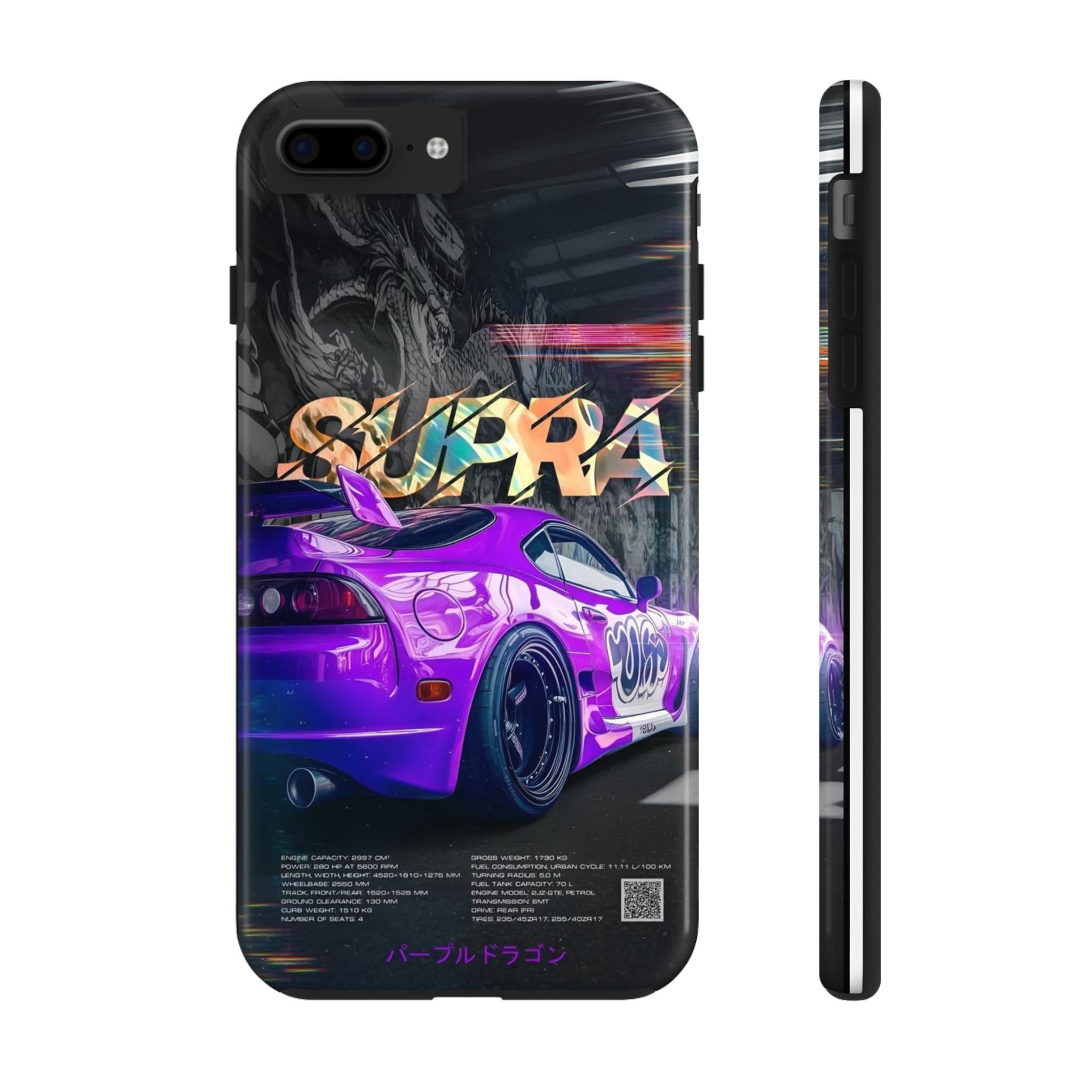 Purple Toyota Supra Tough Phone Cases for Iphones & Samsung Phones Durable