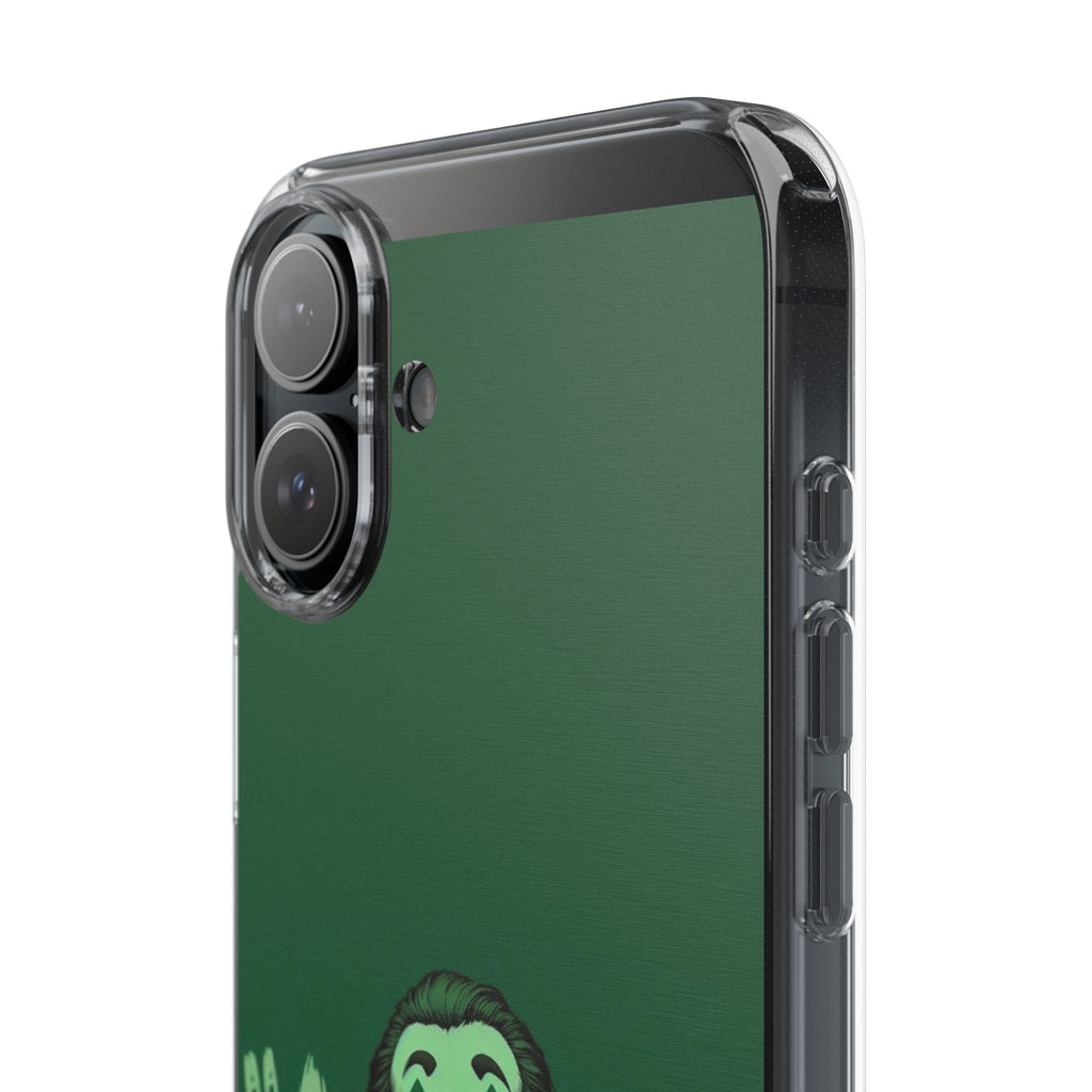 Phone Case, Comic book Inspired Design Joker Hahaha, Clear Phone Cover, Funny