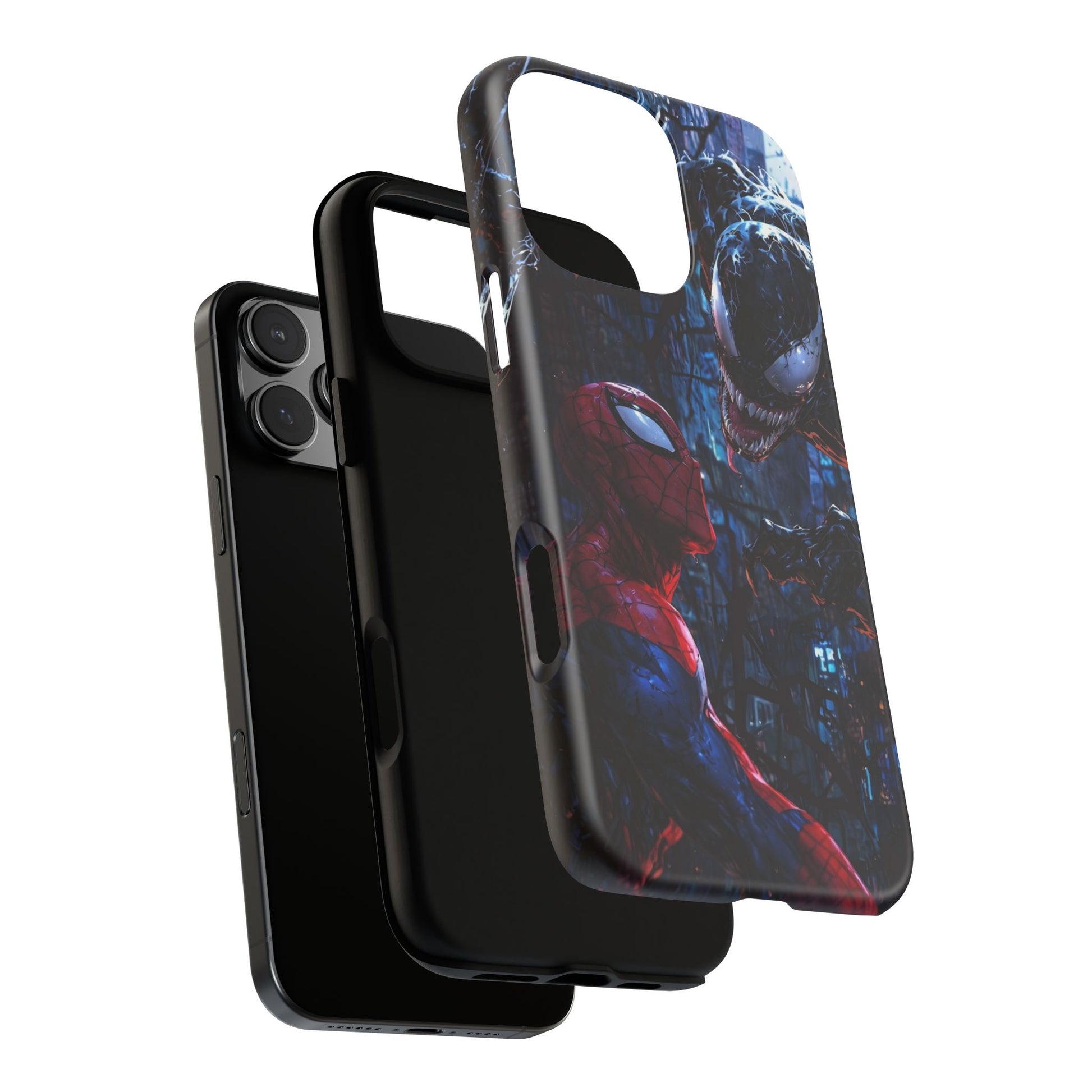 Venom x Spiderman Phone Case, Tough Cases for iPhones, Samsung, and Pixel