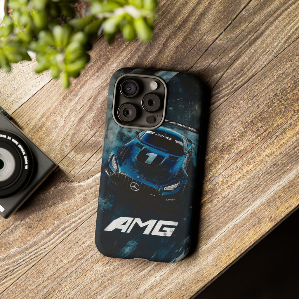 Mercedes AMG Racing Car Tough Cases for iPhones, Samsung, and Pixel
