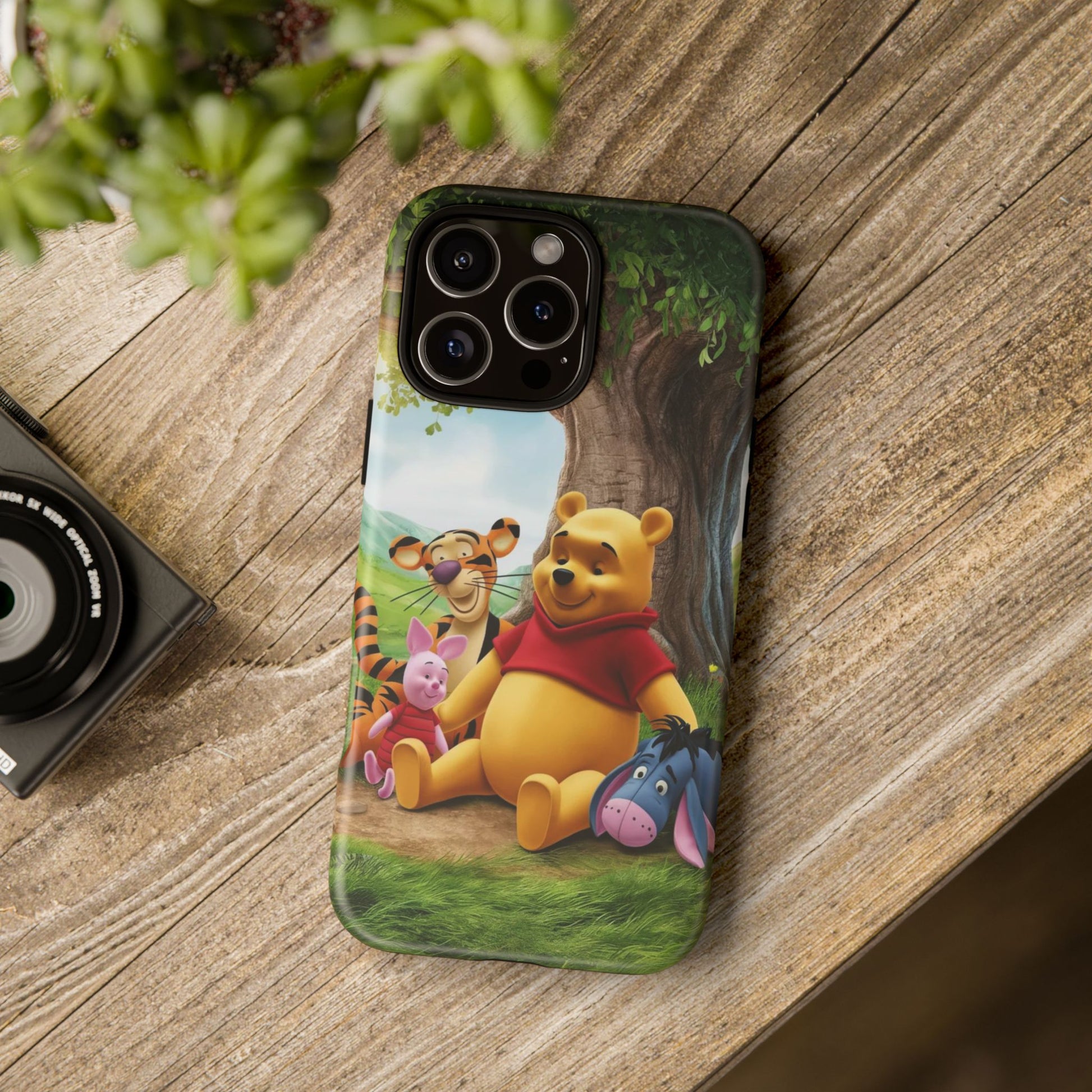 Cute Pooh Bear Phone Case, Tough Cases, Disney Phone for iPhones, Samsung, and Pixel