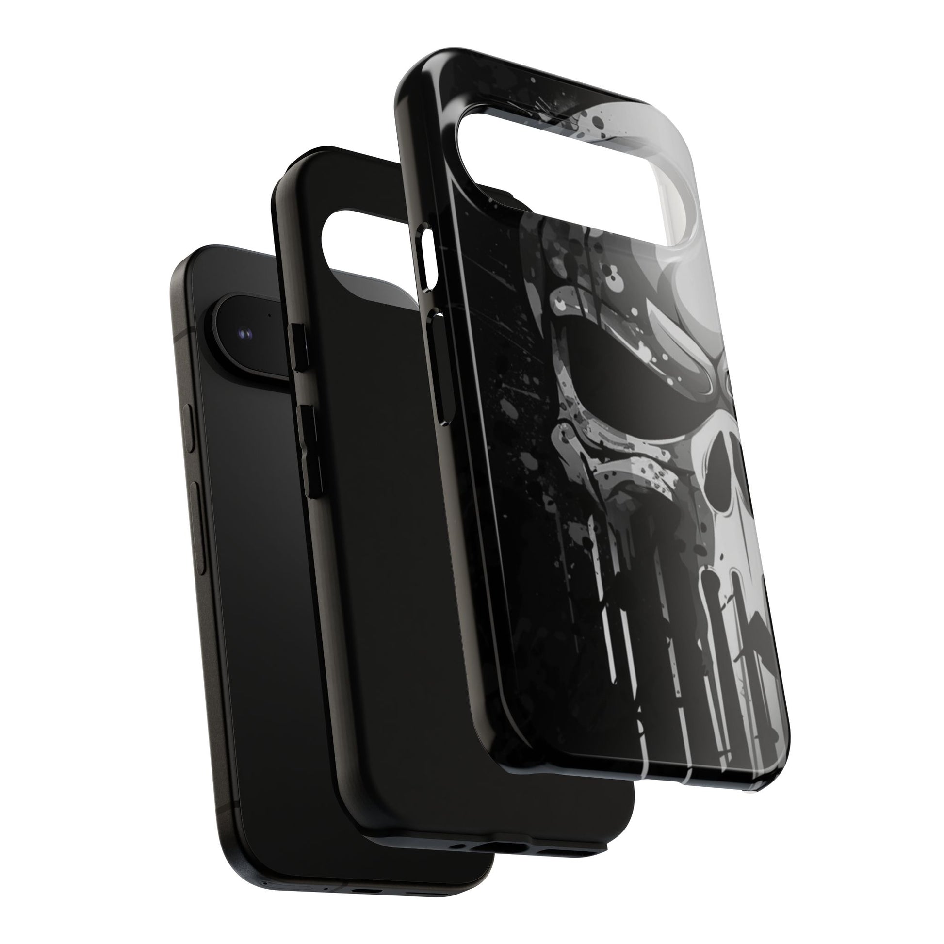 Punisher Skull Tough Cases for iPhones, Samsung, and Pixel