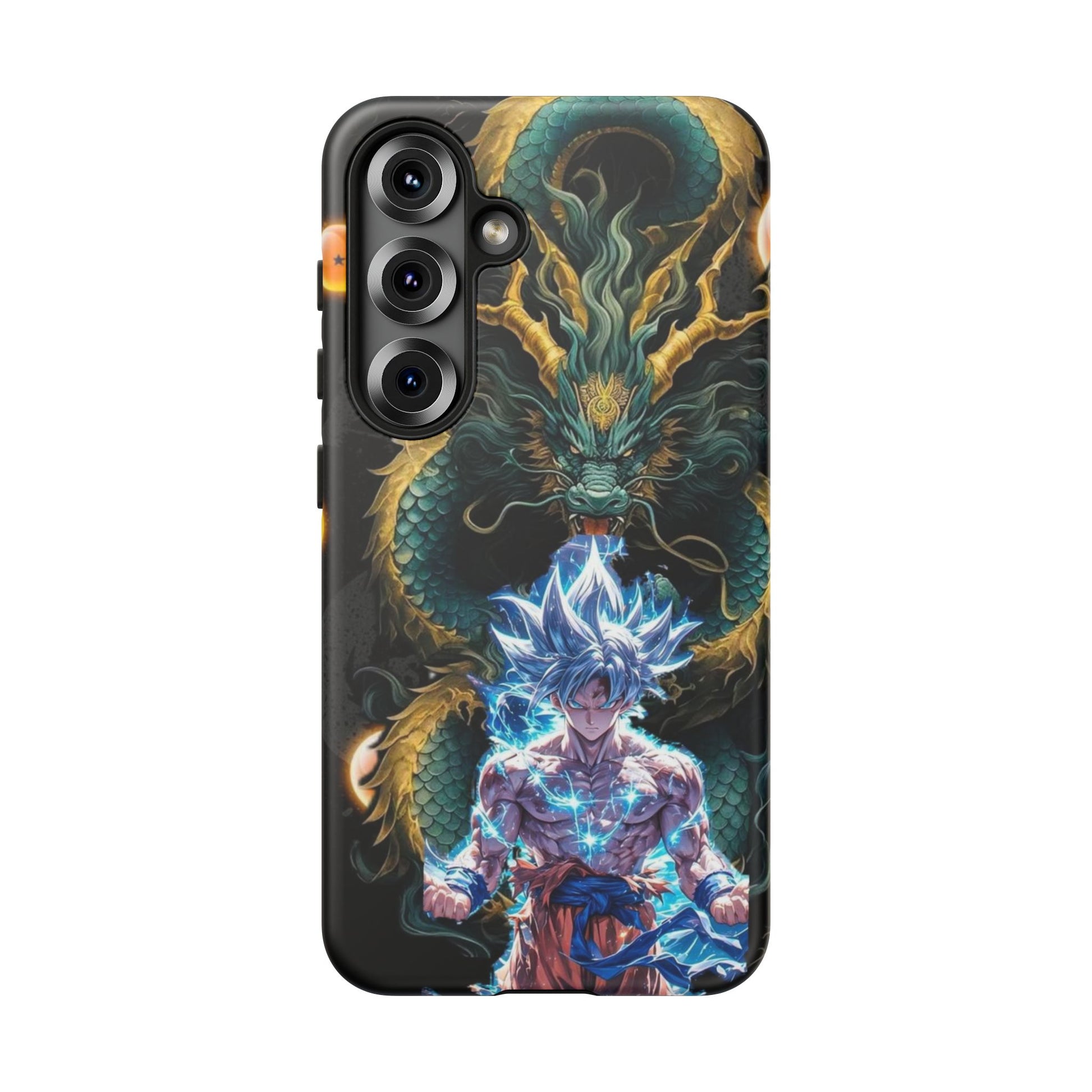 Anime Goku x Shenron Dragonball Z Tough Cases for iPhones, Samsung, and Pixel