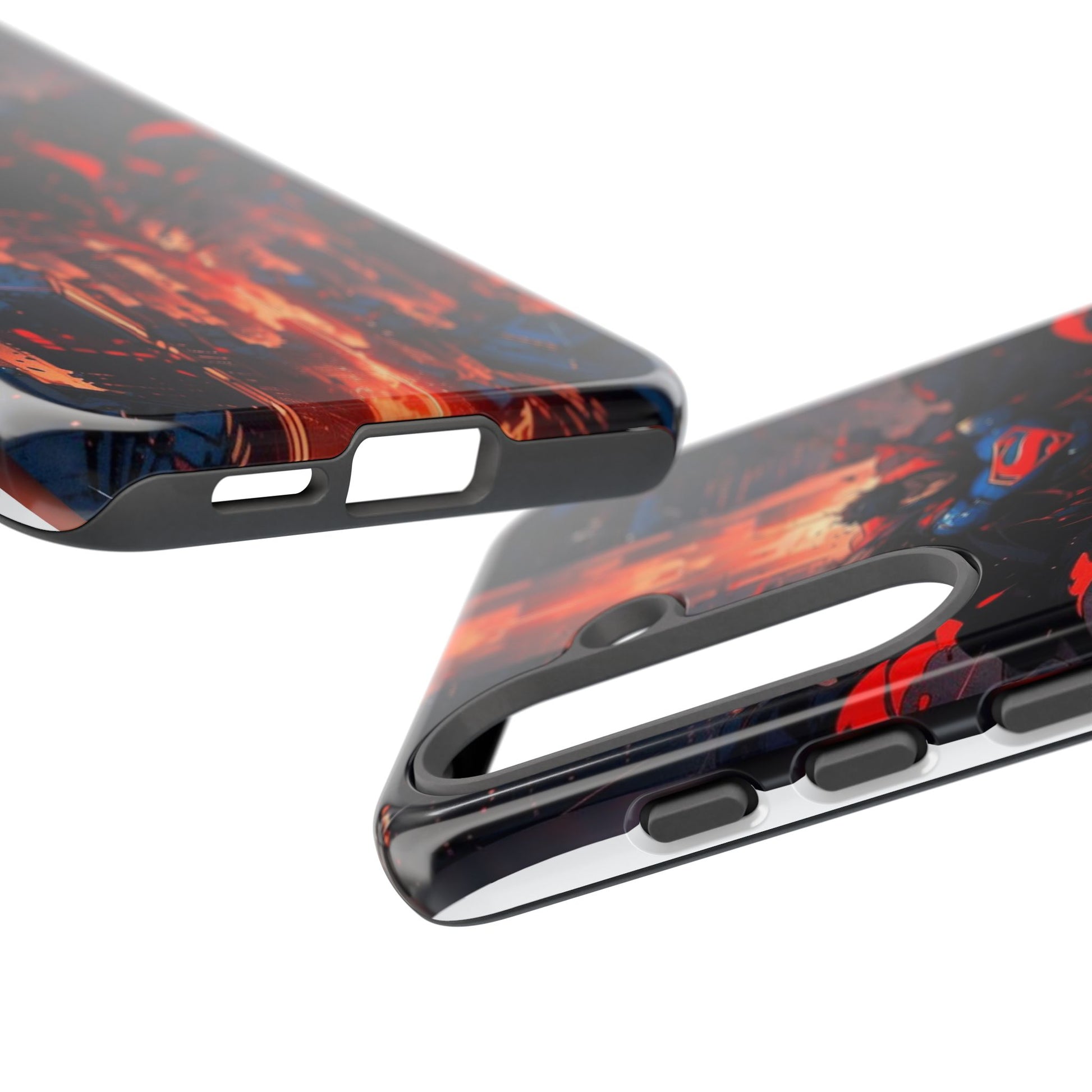 Anime Superman Tough Cases for iPhones, Samsung, and Pixel