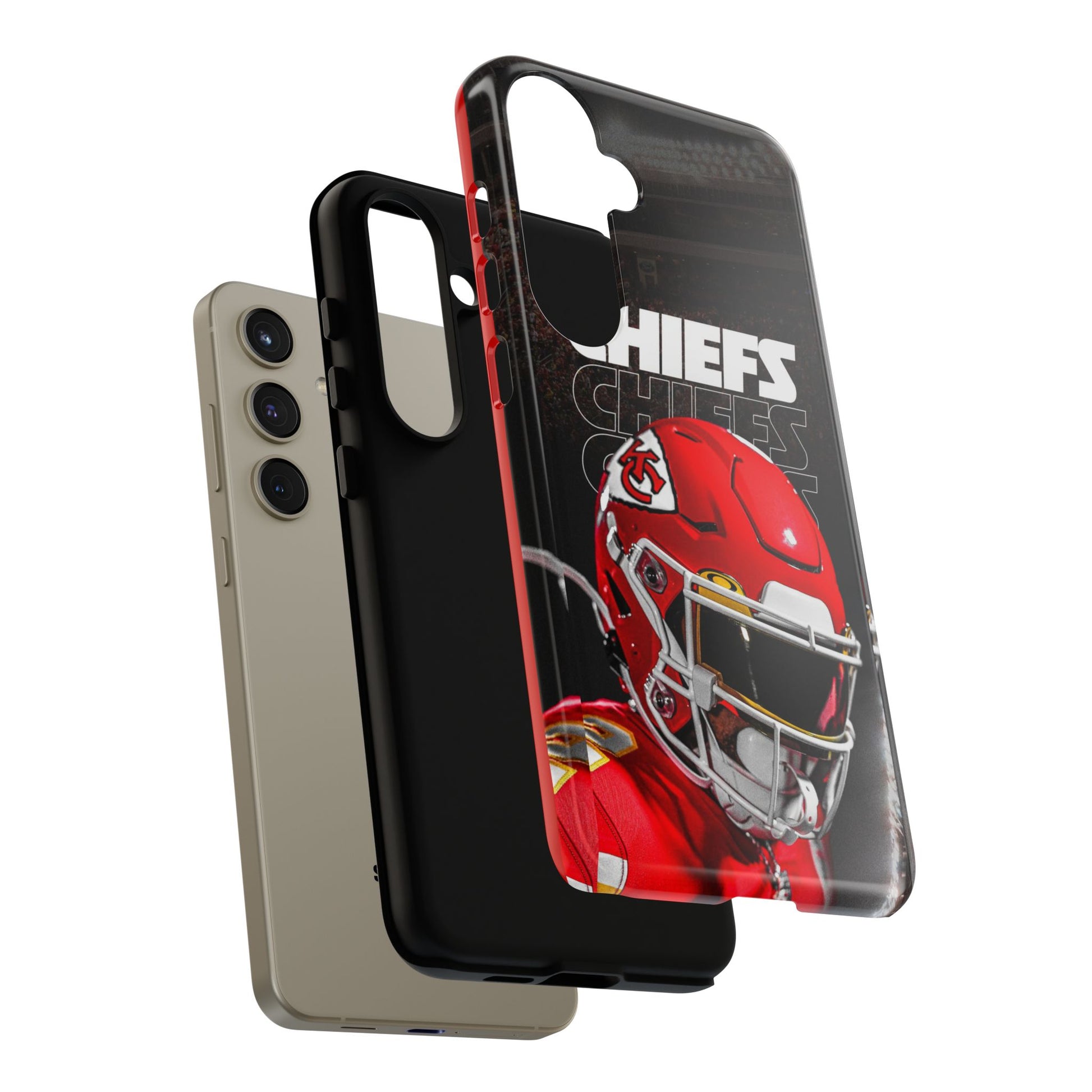 Kansas City Chiefs Football Helmet Logo Tough Cases for iPhones, Samsung, and Pixel