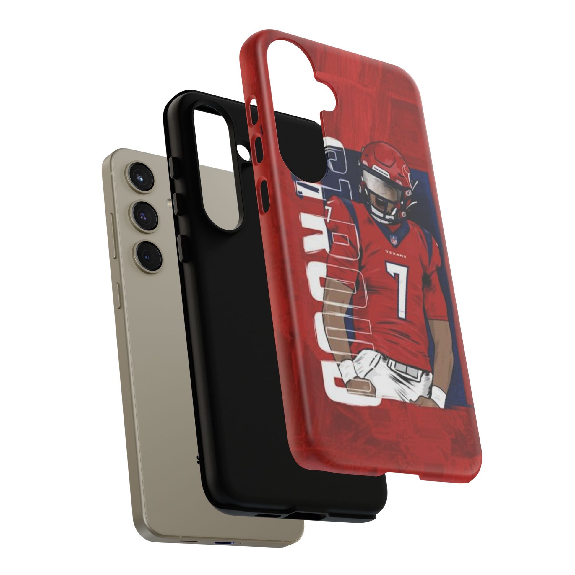 Houston Texans Football CJ Stroud Tough Cases for iPhones, Samsung, and Pixel