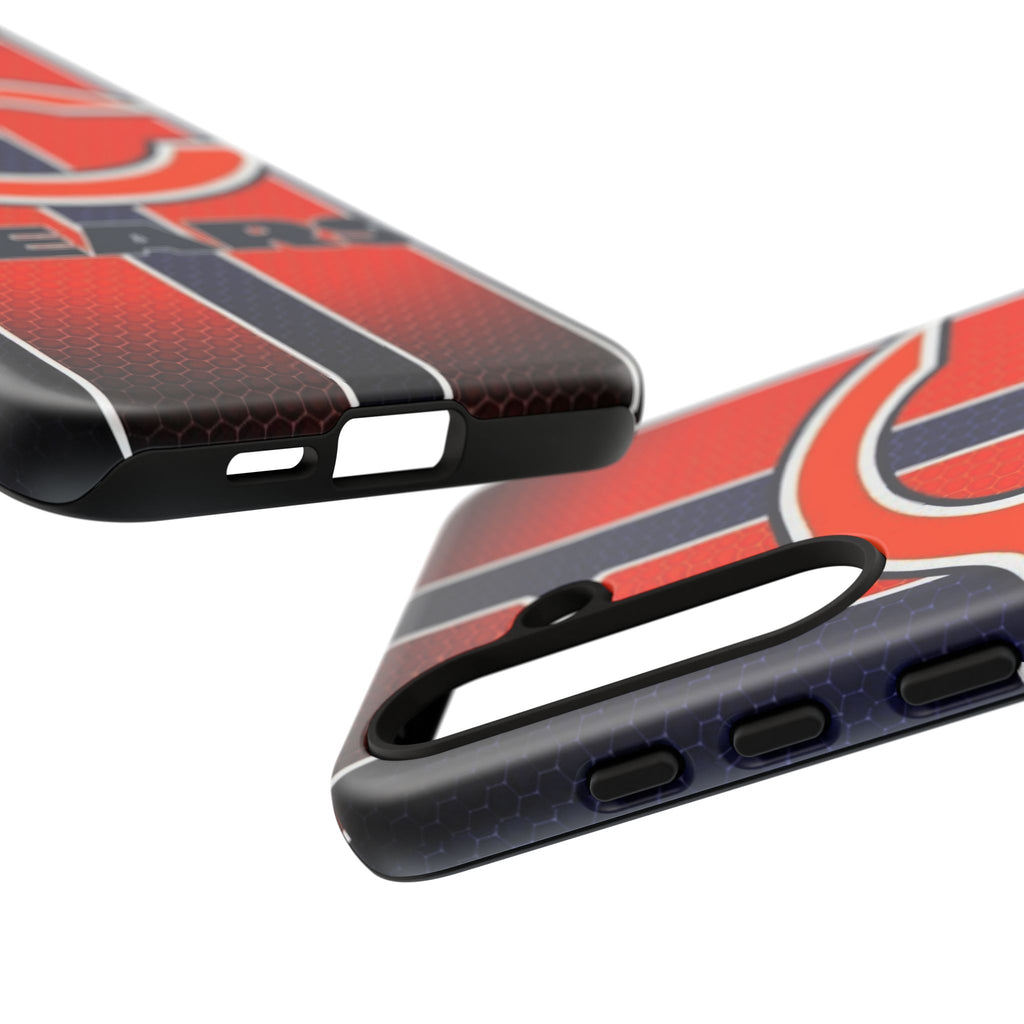 Chicago Bears Stripes Football Phone Case, Tough Cases for iPhones, Samsung, and Pixel