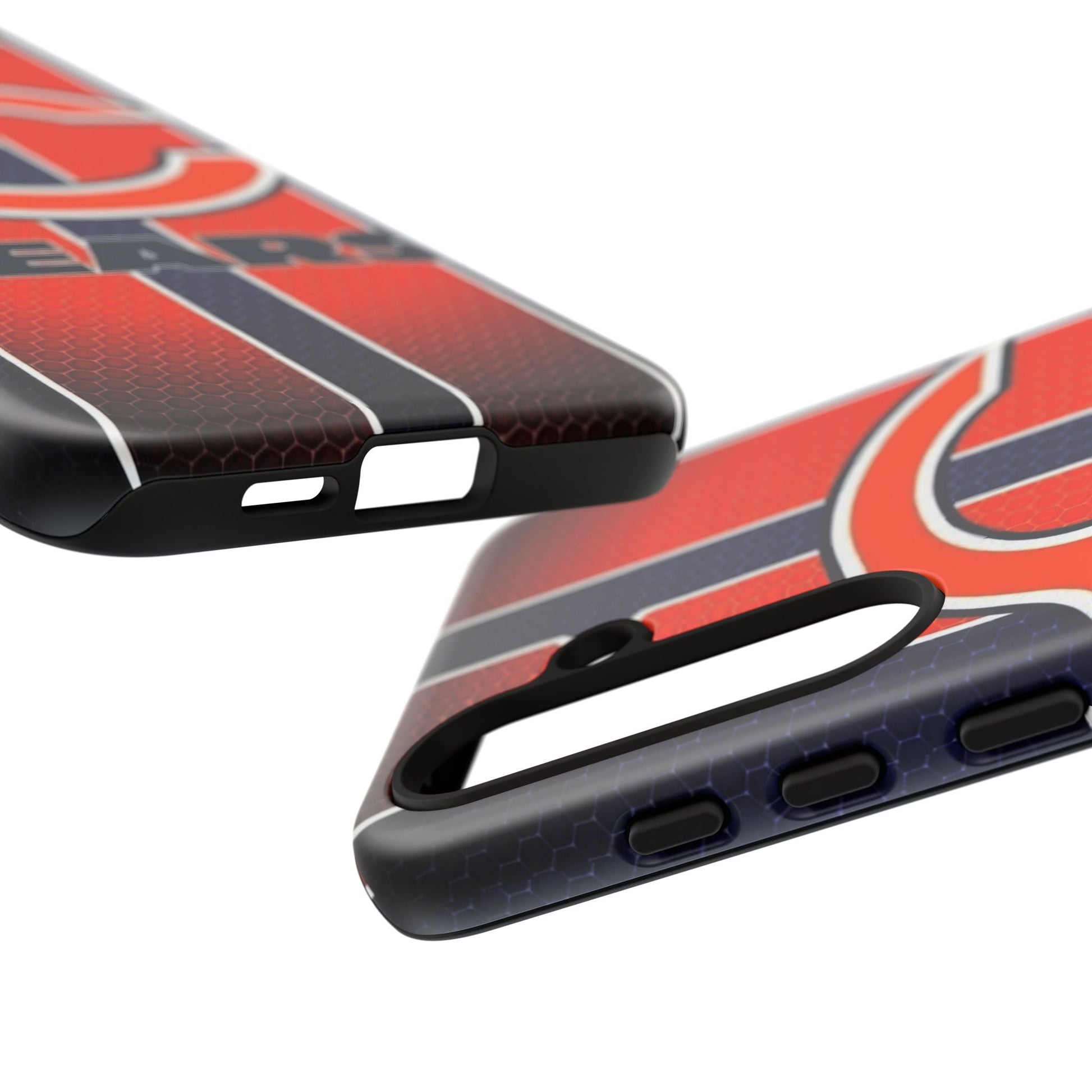 Chicago Bears Stripes Football Phone Case, Tough Cases for iPhones, Samsung, and Pixel