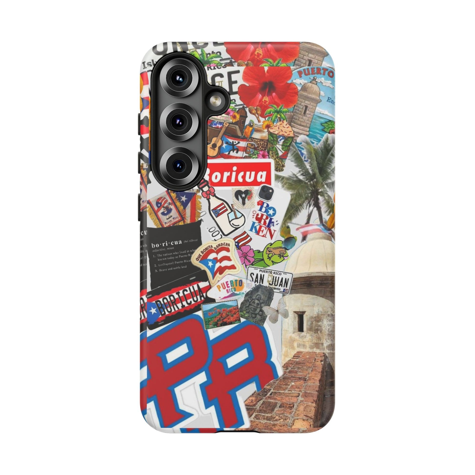 Puerto Rico Boricua Art Tough Cases for iPhones, Samsung, and Pixel