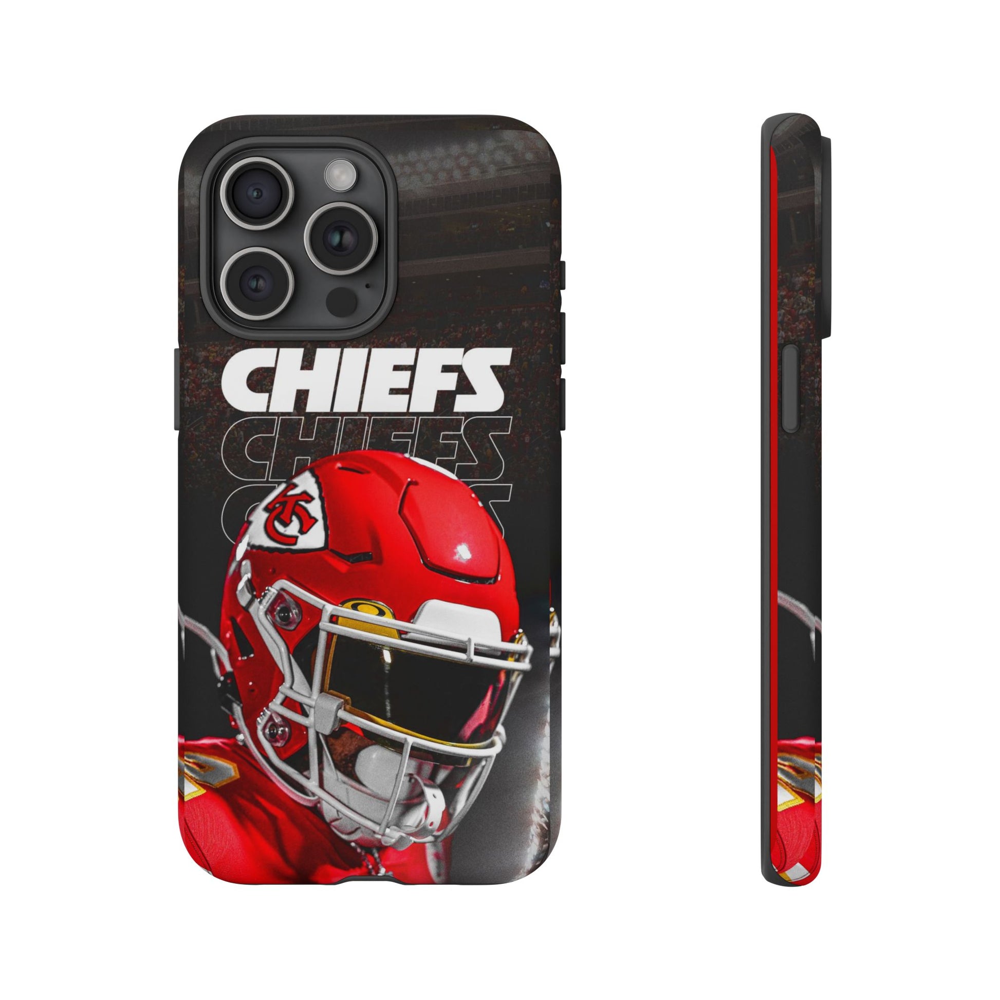 Kansas City Chiefs Football Helmet Logo Tough Cases for iPhones, Samsung, and Pixel