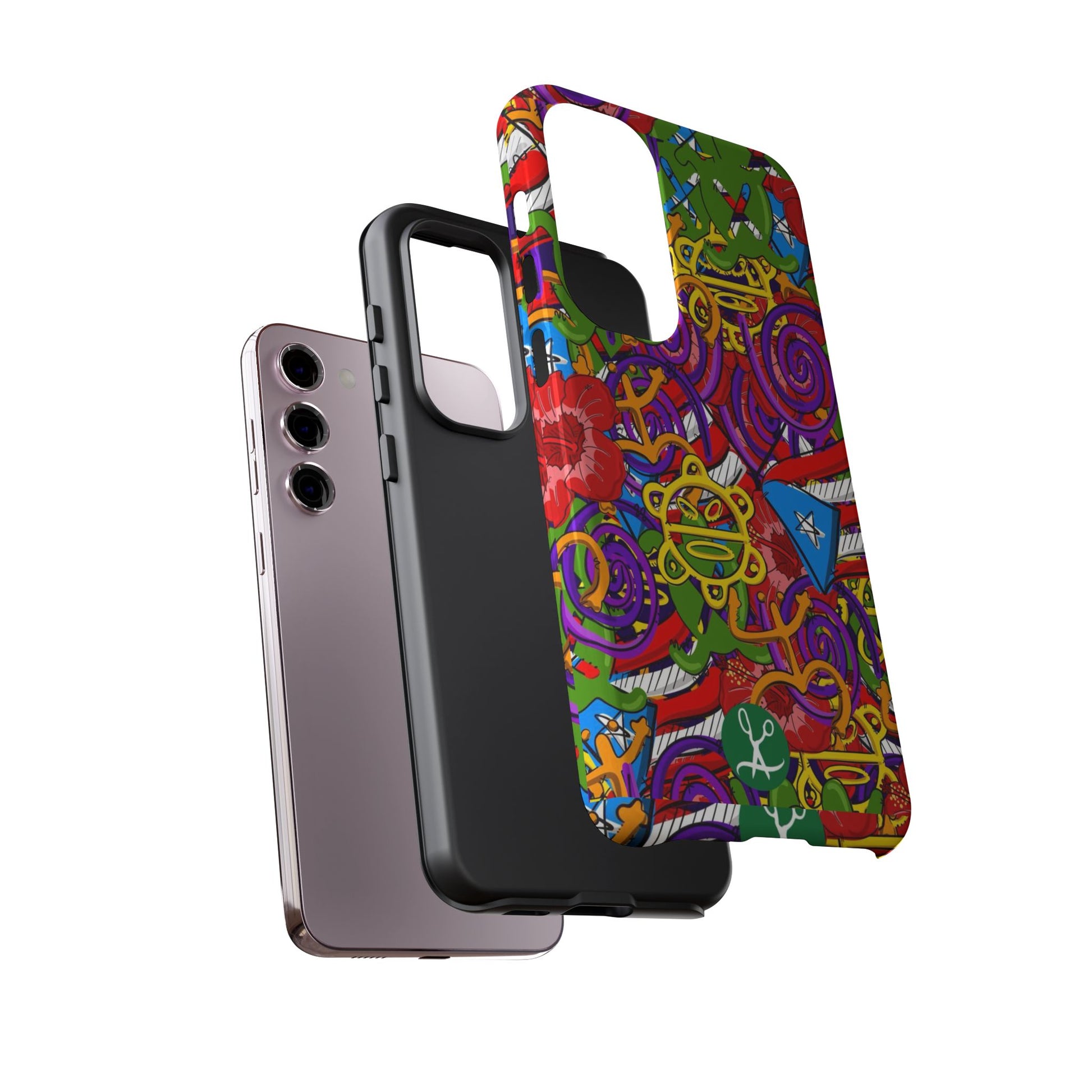 Puerto Rico Taino Tribal Art Tough Cases for iPhones, Samsung, and Pixel