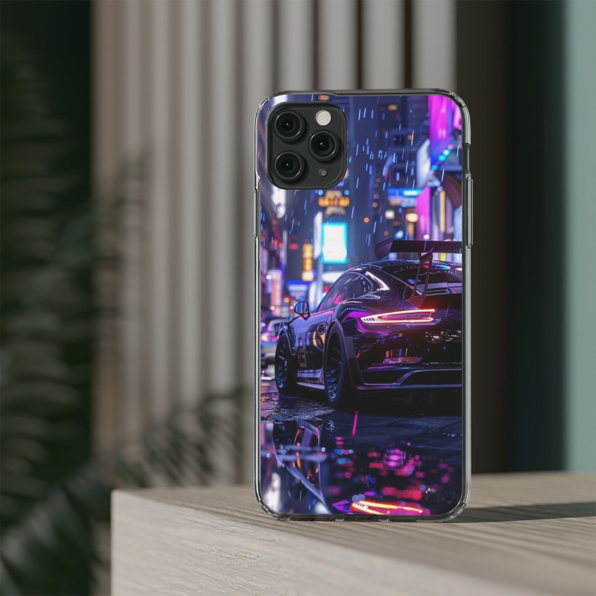 Beautiful Porsche in City Art Iphone, Samsung case
