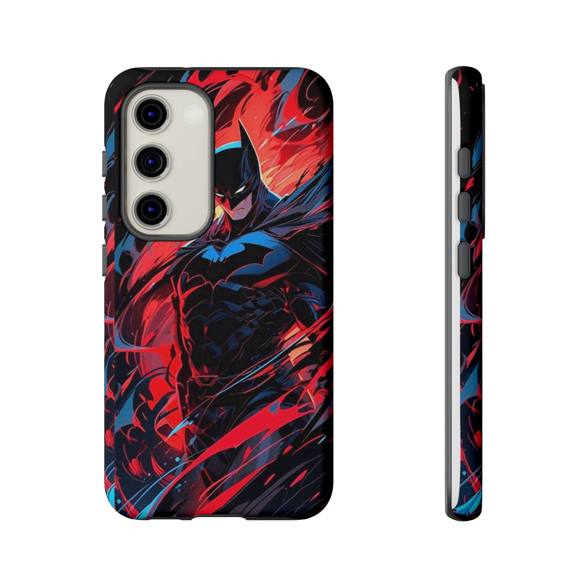 The Dark Knight Batman Art Tough Cases for iPhones, Samsung, and Pixel