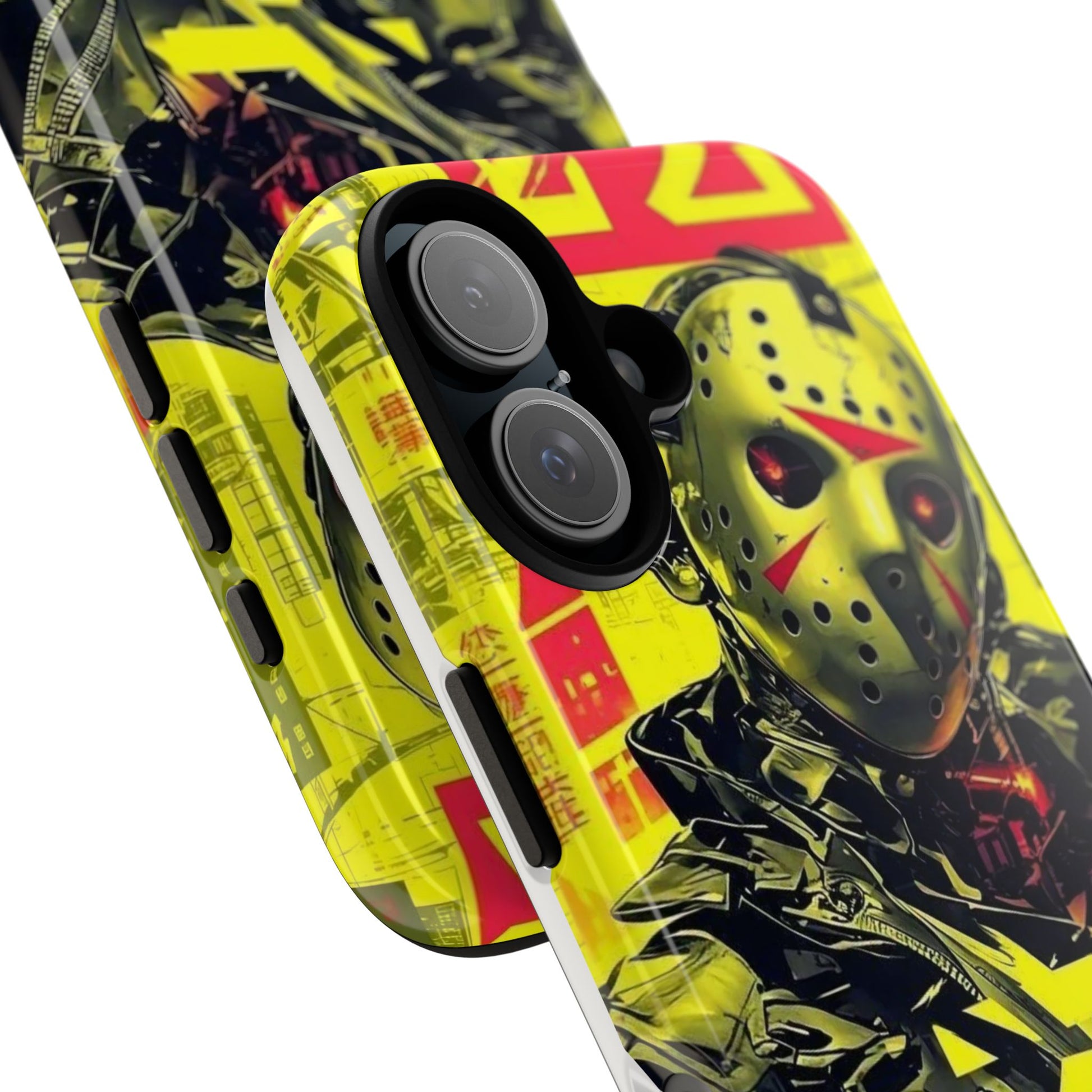 Cyberpunk X Jason Voorhees Tough Cases for iPhones, Samsung, and Pixel