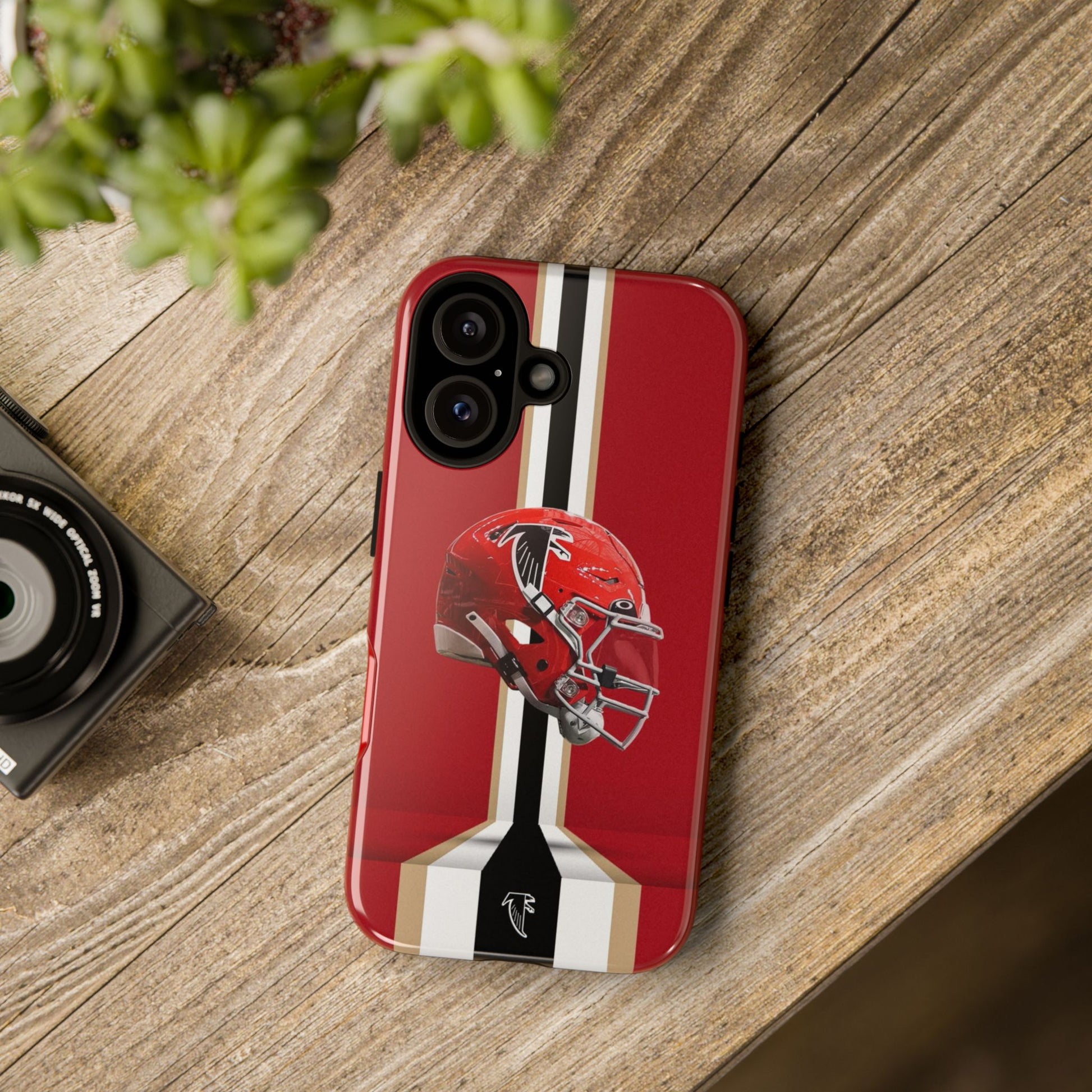 Atlanta Falcons Football Helmet Logo Tough Cases for iPhones, Samsung, and Pixel