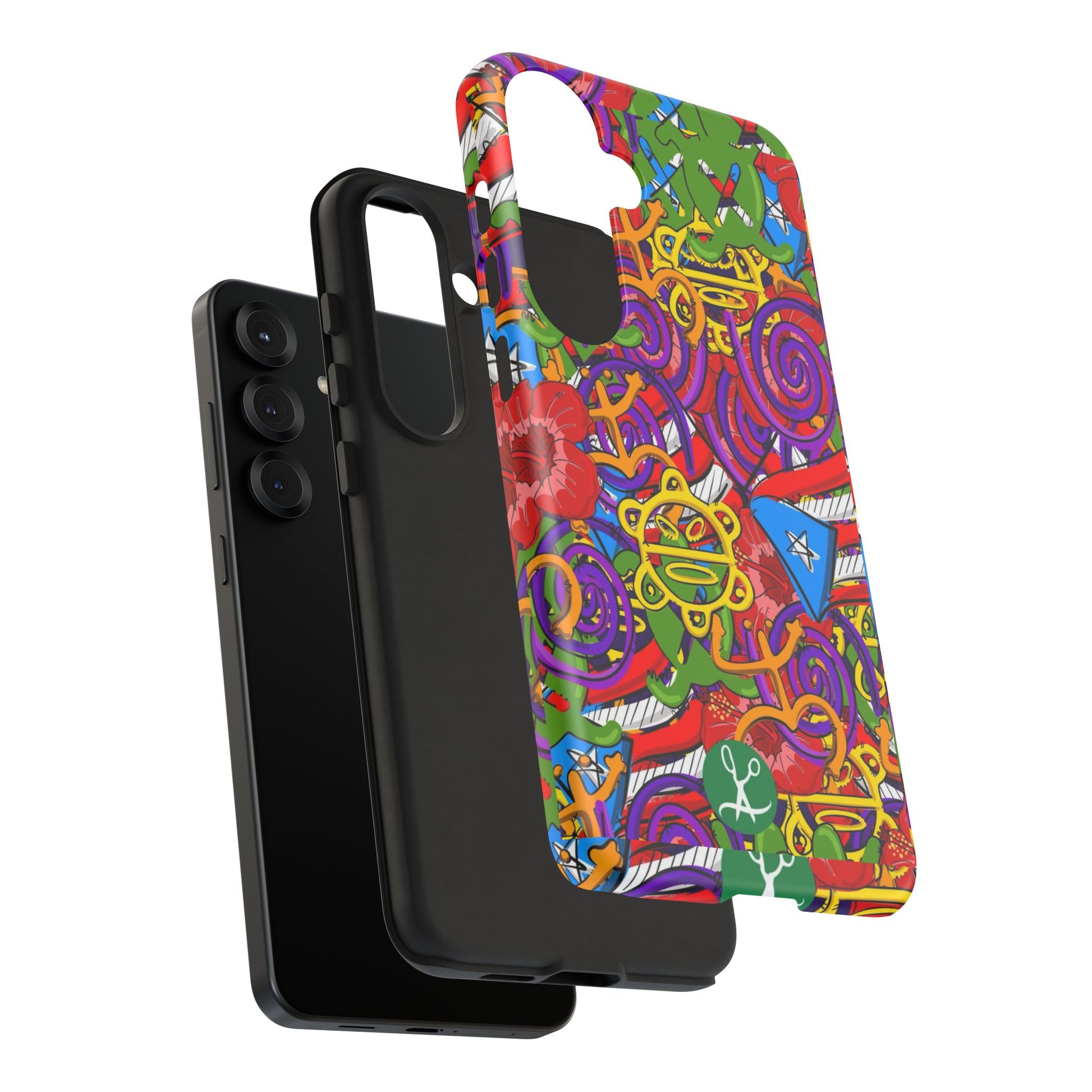 Puerto Rico Taino Tribal Art Tough Cases for iPhones, Samsung, and Pixel