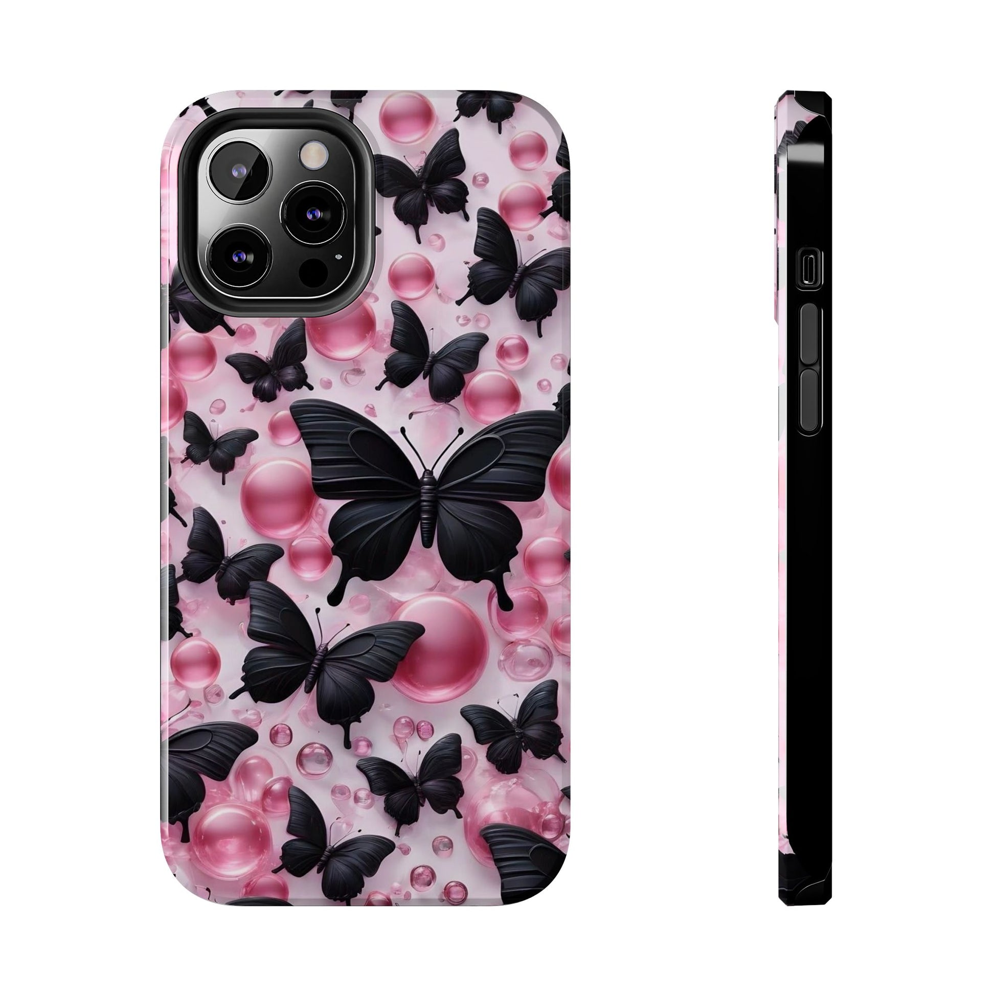 Pearls and Butterflies Theme Phone Cases for iPhones & Samsung Phones