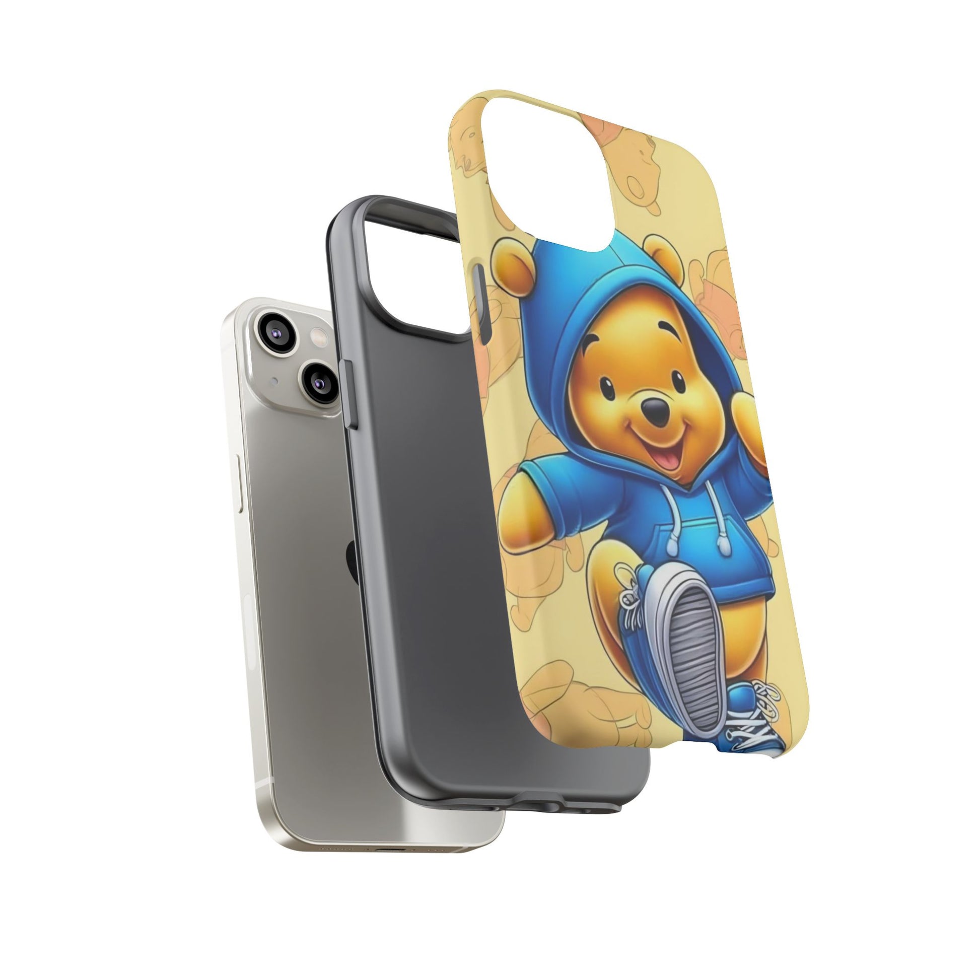 Cute Pooh Bear Phone Case, Tough Case