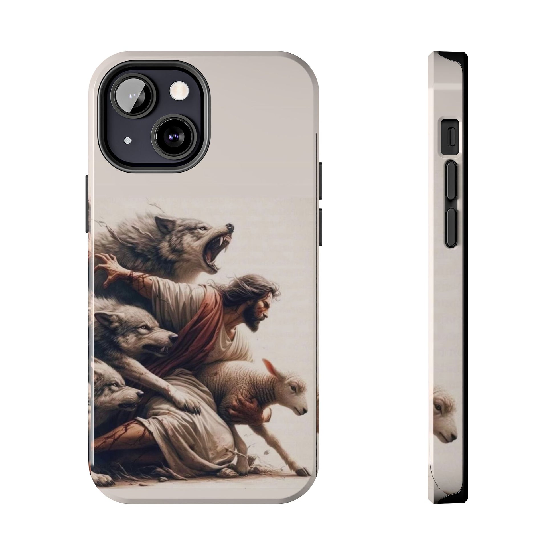 Jesus x Wolves Christian Themed Tough Phone Cases for Iphones & Samsung Phones