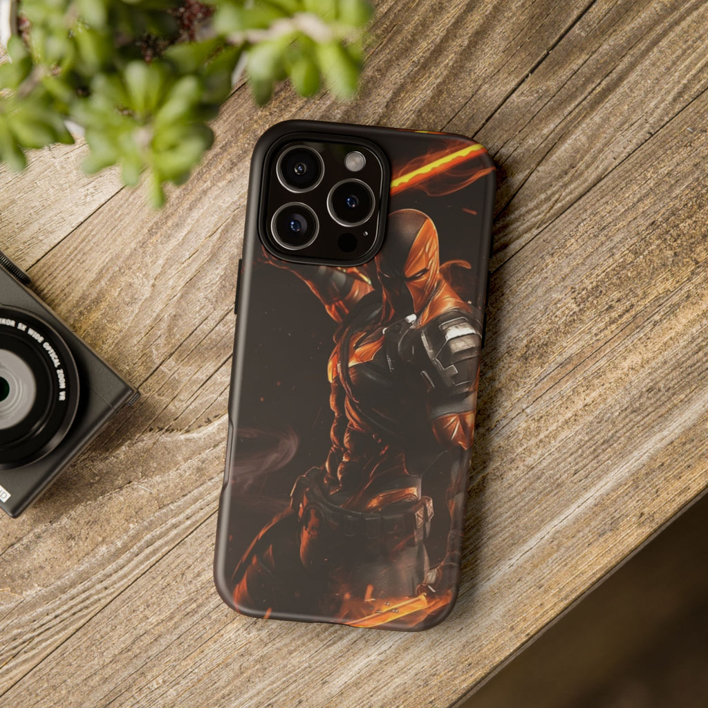 DC Comics Death Stroke Tough Cases for iPhones, Samsung, and Pixel
