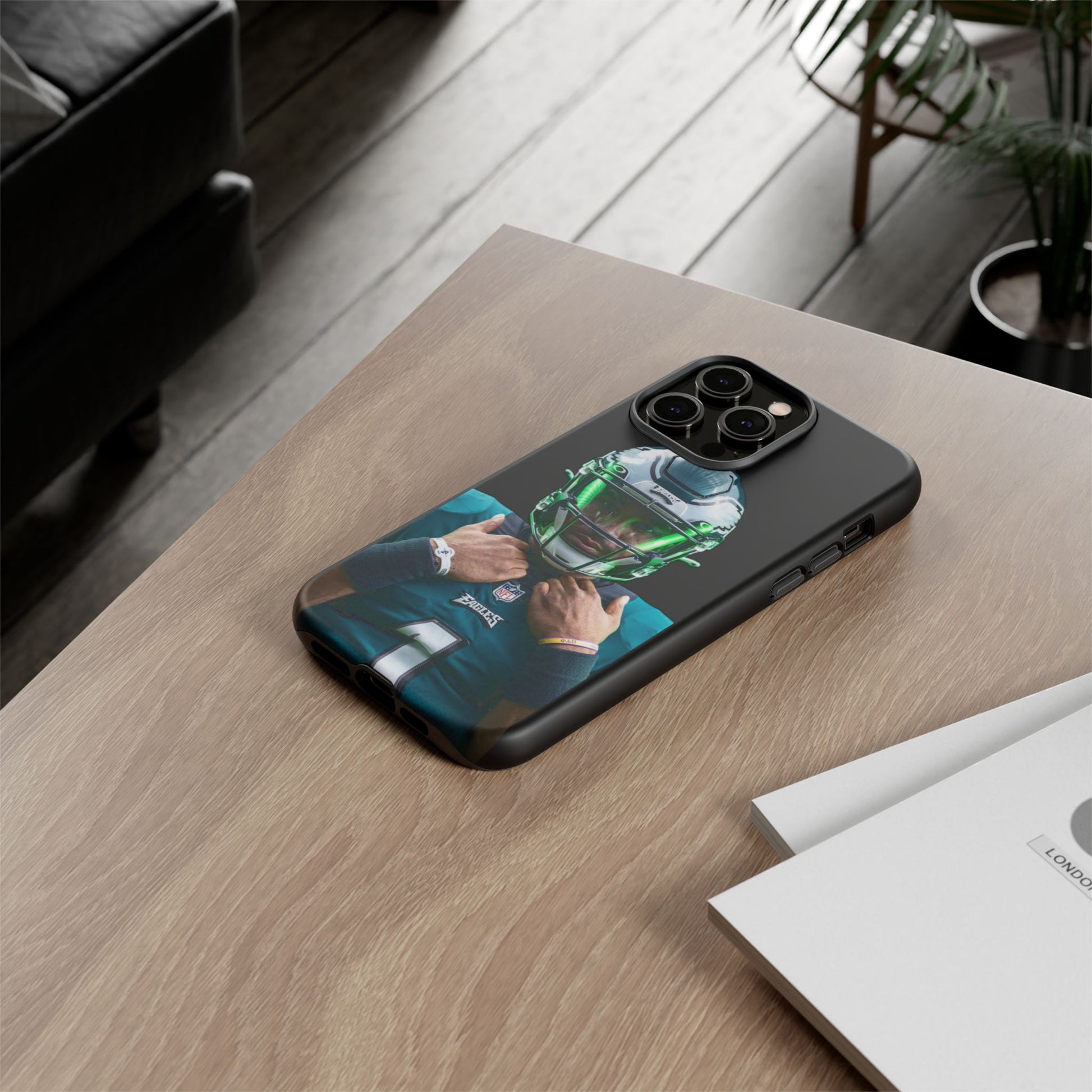 Eagles Football Jalen Hurts Tough Cases for iPhones, Samsung, and Pixel