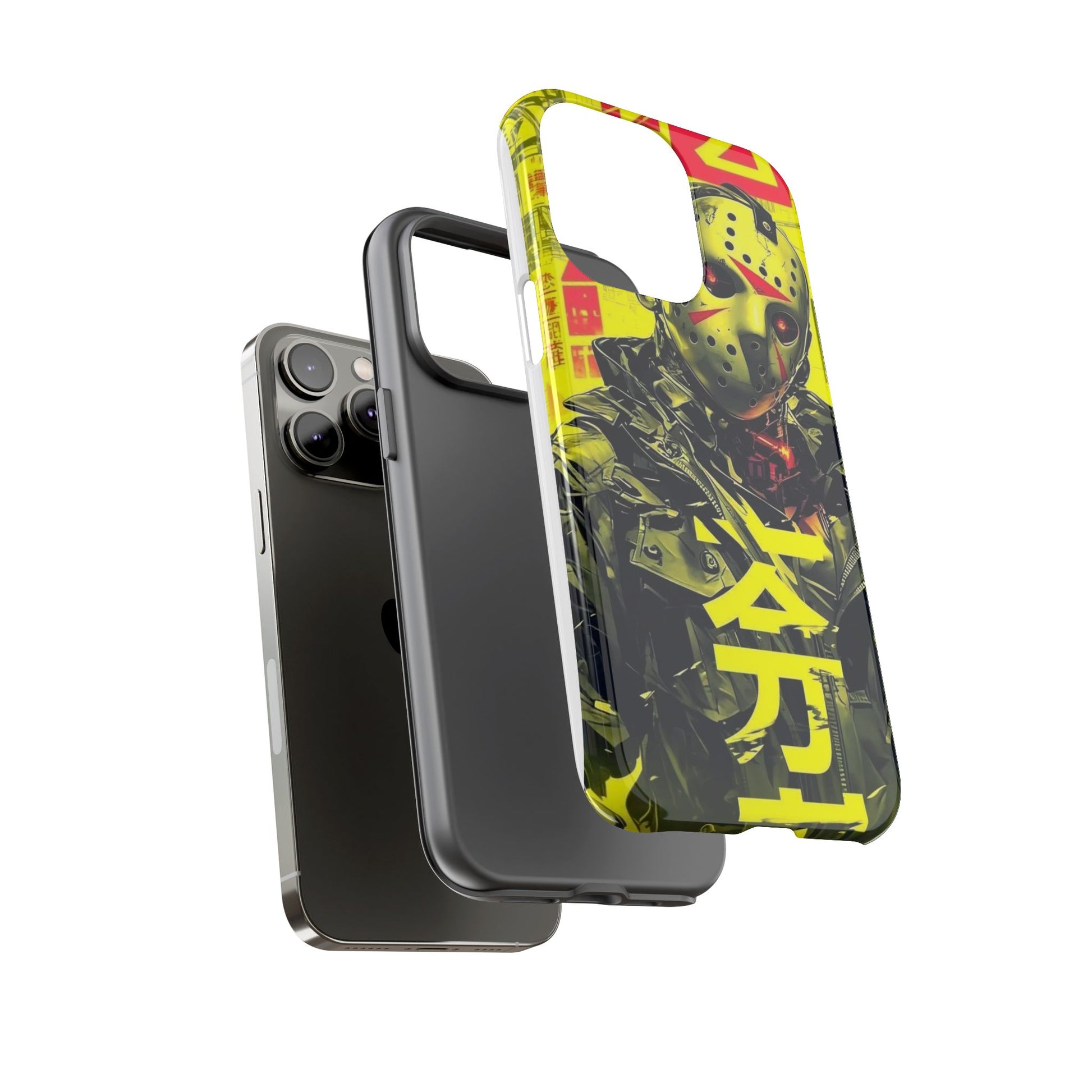 Cyberpunk X Jason Voorhees Tough Cases for iPhones, Samsung, and Pixel
