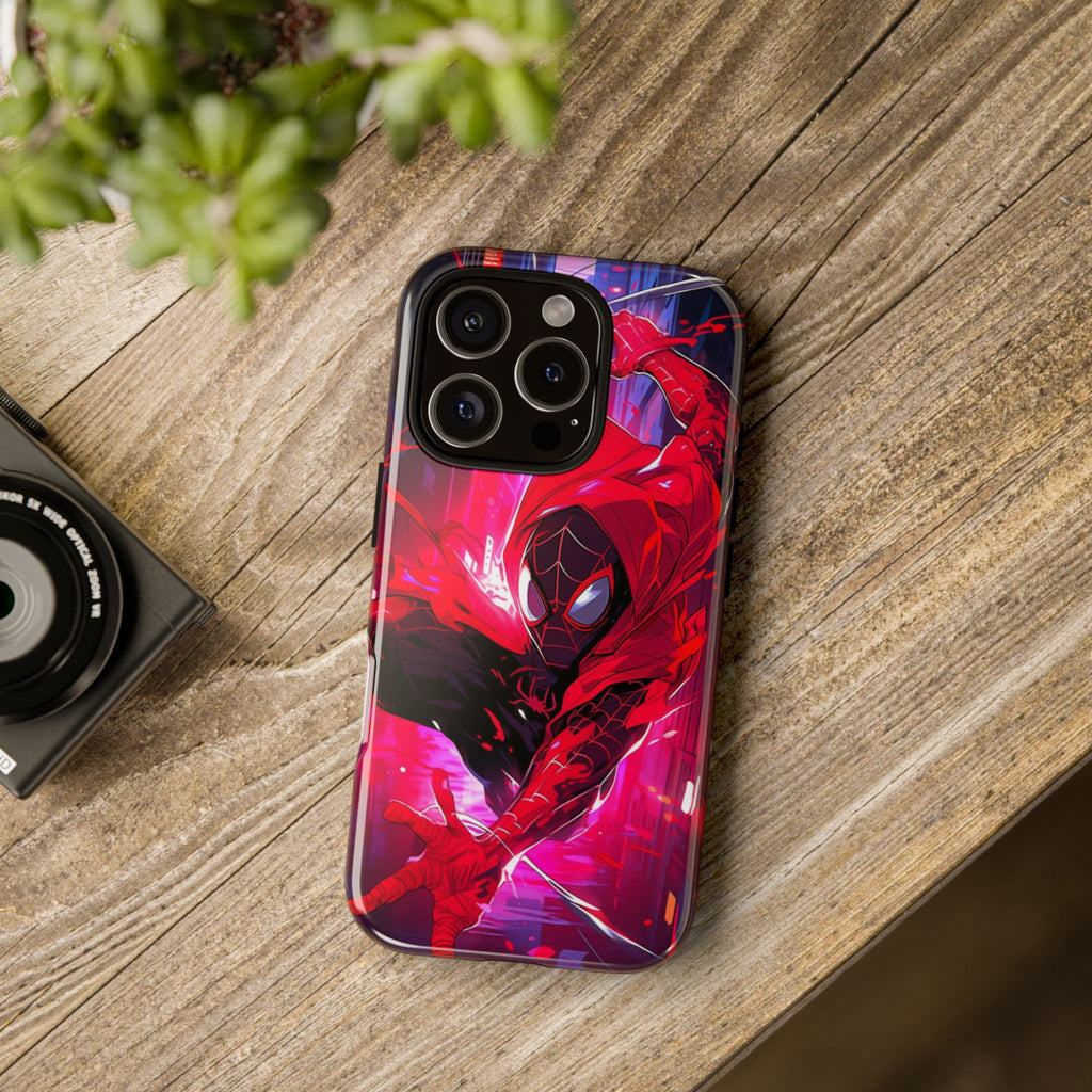 Miles Morales Spiderman Phone Case, Tough Cases for iPhones, Samsung, and Pixel