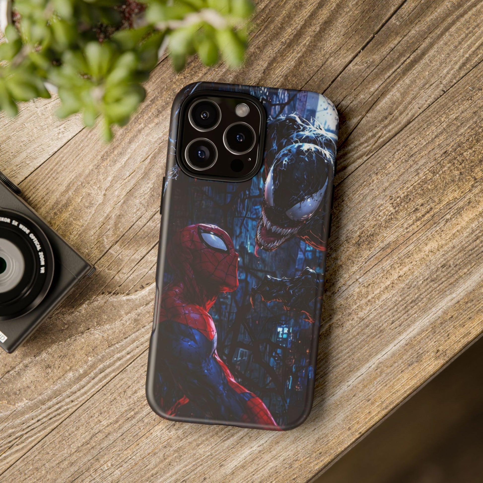 Venom x Spiderman Phone Case, Tough Cases for iPhones, Samsung, and Pixel