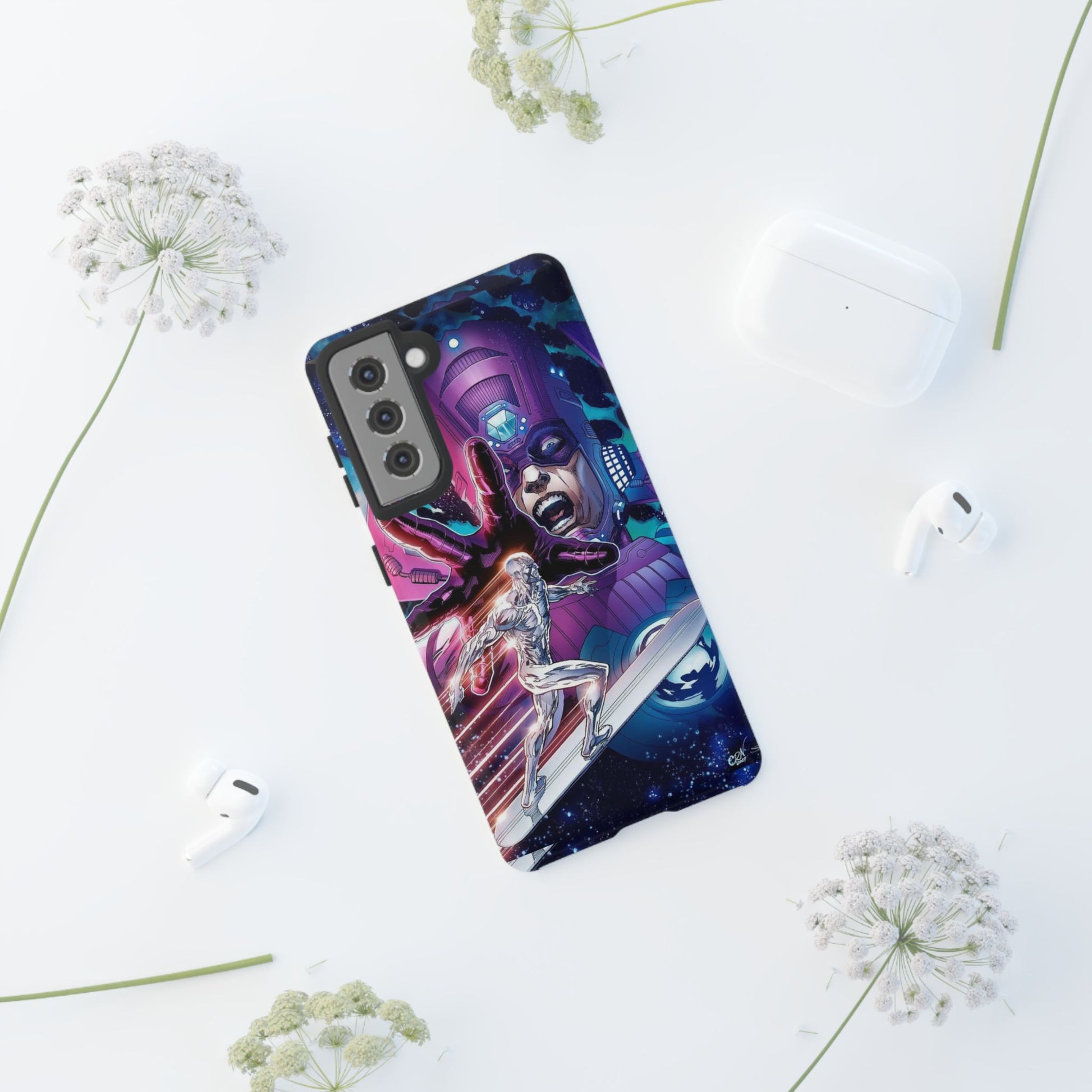 Galactus x Silver Surfer Marvel Phone Case, Tough Cases for iPhones, Samsung, and Pixel