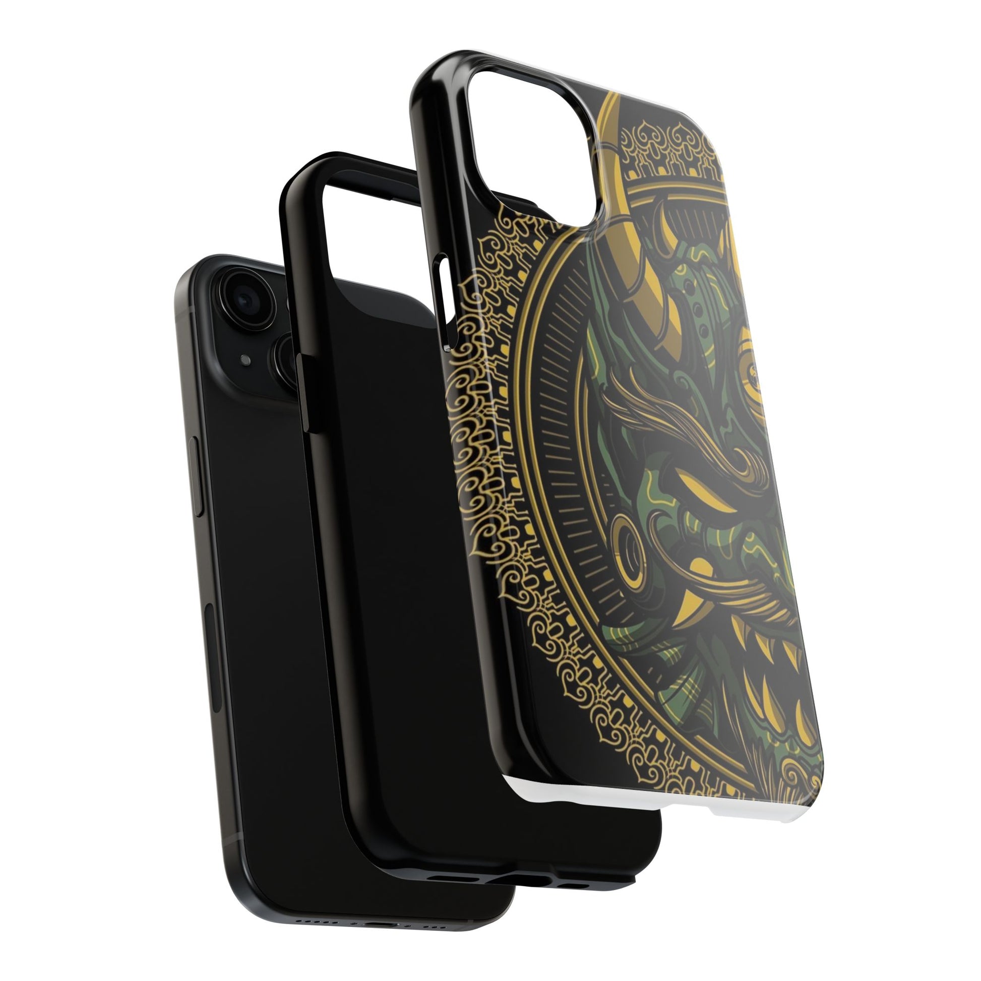 Kabuki Mask Theme Phone Cases for Iphones & Samsung Durable