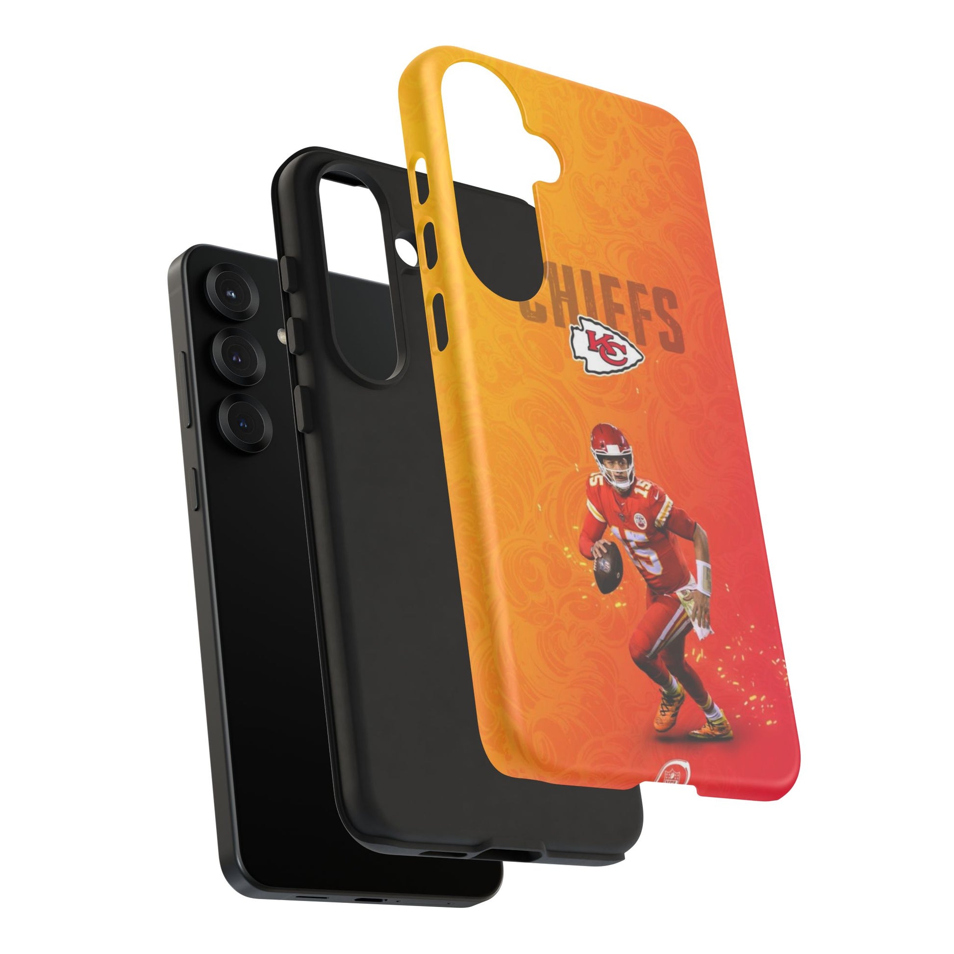 Kansas City Chiefs Patrick Mahomes Football Tough Cases for iPhones, Samsung, and Pixel