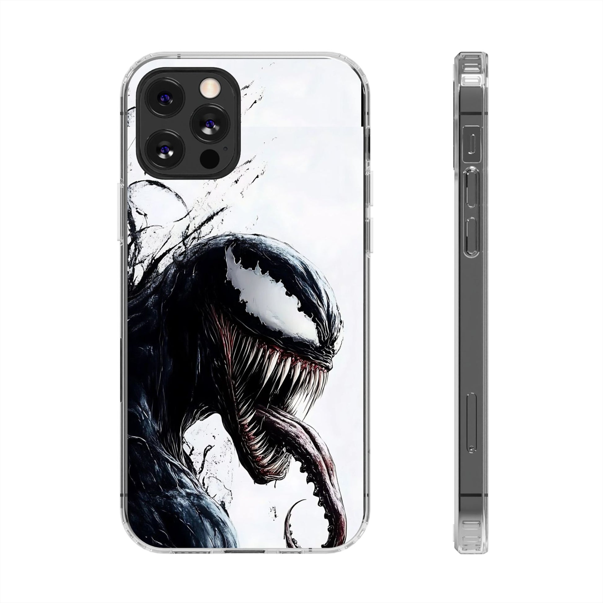 Phone Case, Venom Villain Comic Book Themed Clear Case for Select Phones,