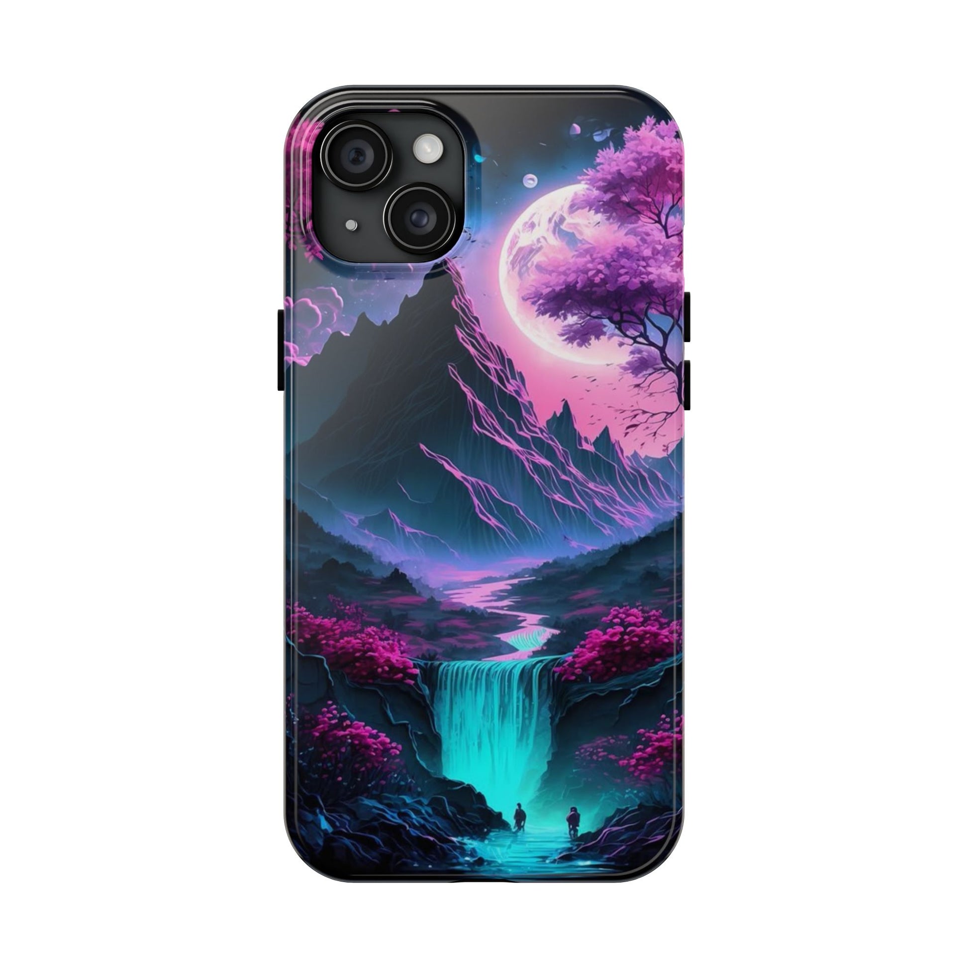 Cherry Blossoms in Japan Themed Tough Phone Cases for Iphones & Samsung Phones