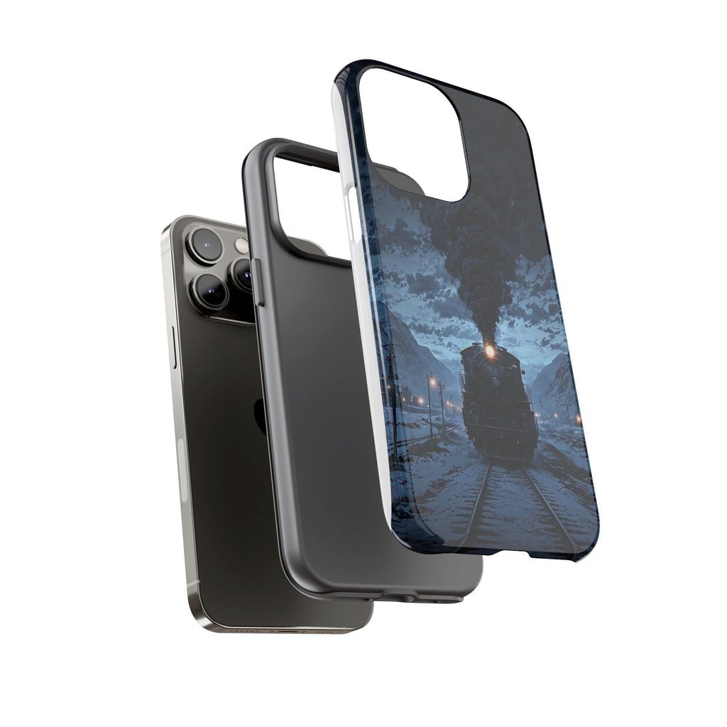 Steam Engine Train Themed Tough Cases for iPhones, Samsung, and Pixel