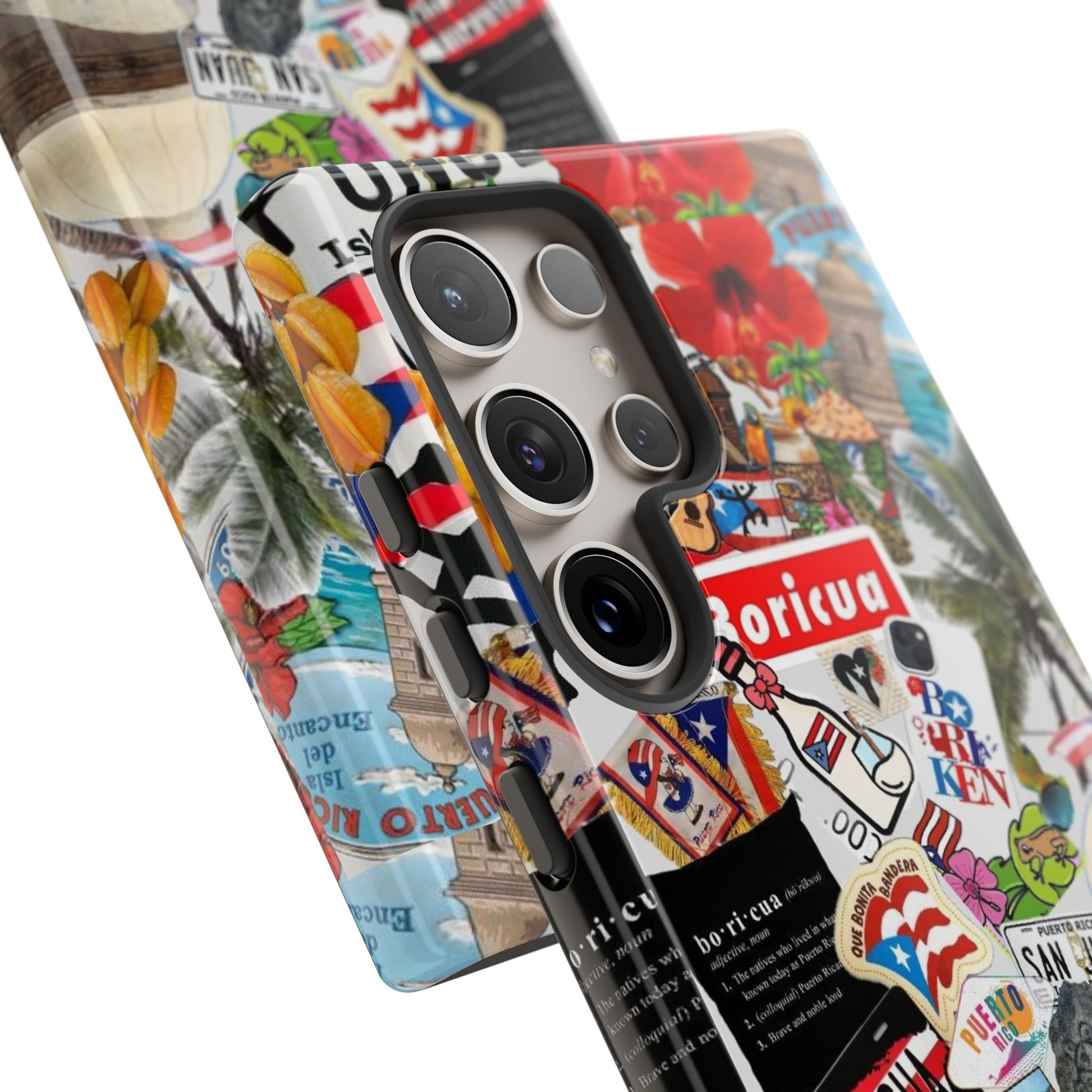 Puerto Rico Boricua Art Tough Cases for iPhones, Samsung, and Pixel