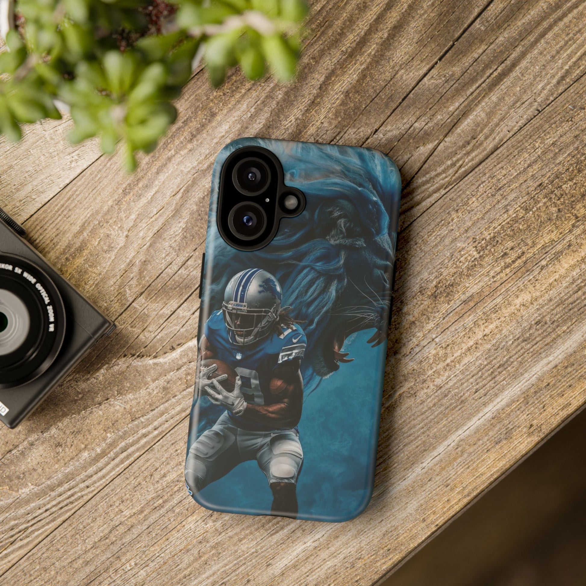 Detroit Lions Player Football Phone Case, Tough Cases for iPhones, Samsung, and Pixel