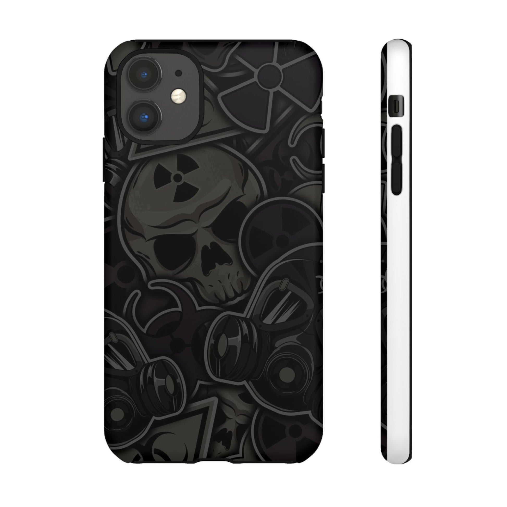 Tough Cases Phone Case, Edgy Skull Design Phone Cover, Gothic Cell Phone Shell