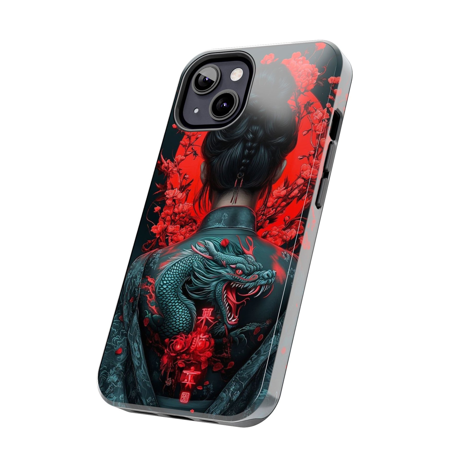 Dragon Geisha Japanese Design Phone Cases for iPhone & Samsung Galaxy Phones