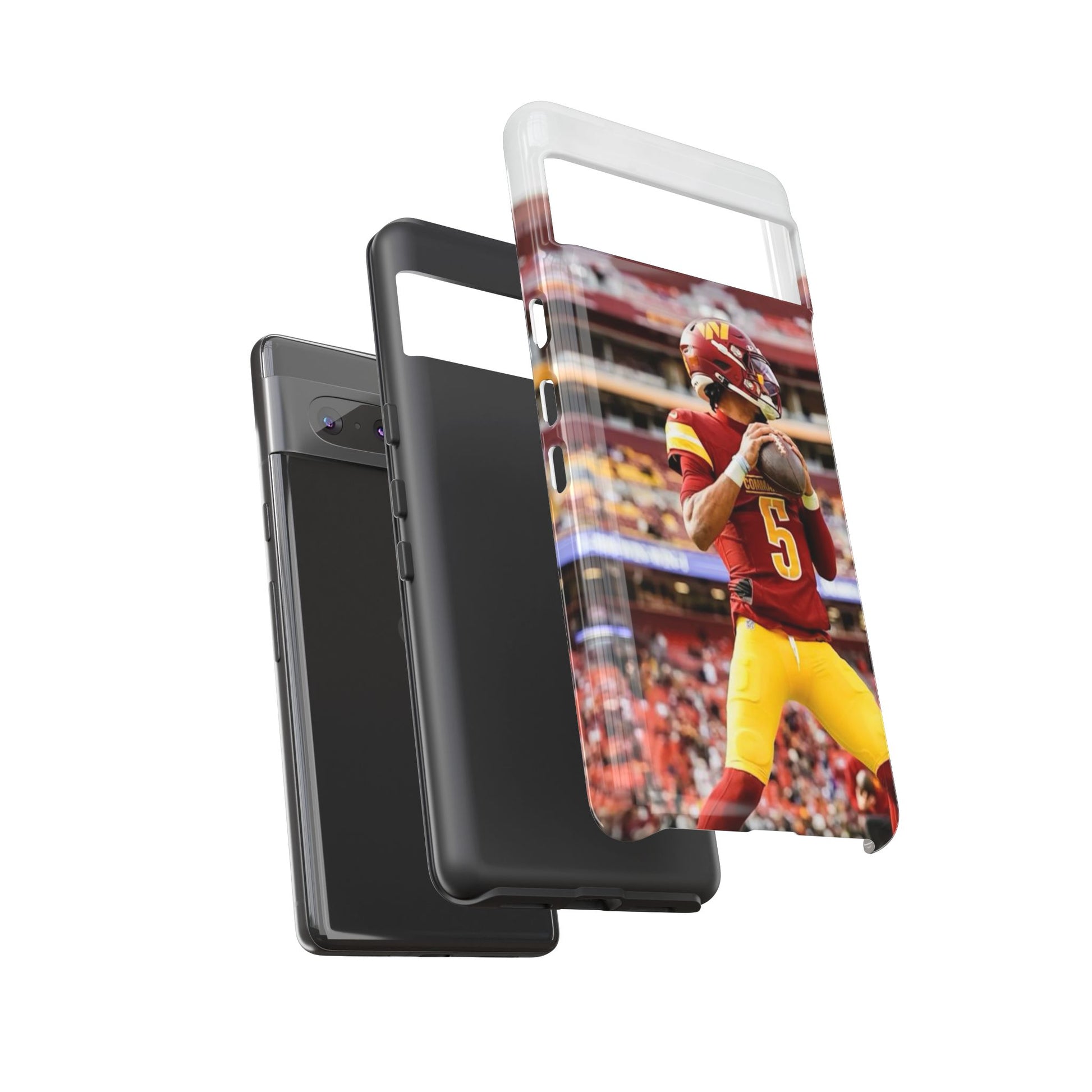 Jayden Daniels Washington Football Tough Cases for iPhones, Samsung, and Pixel