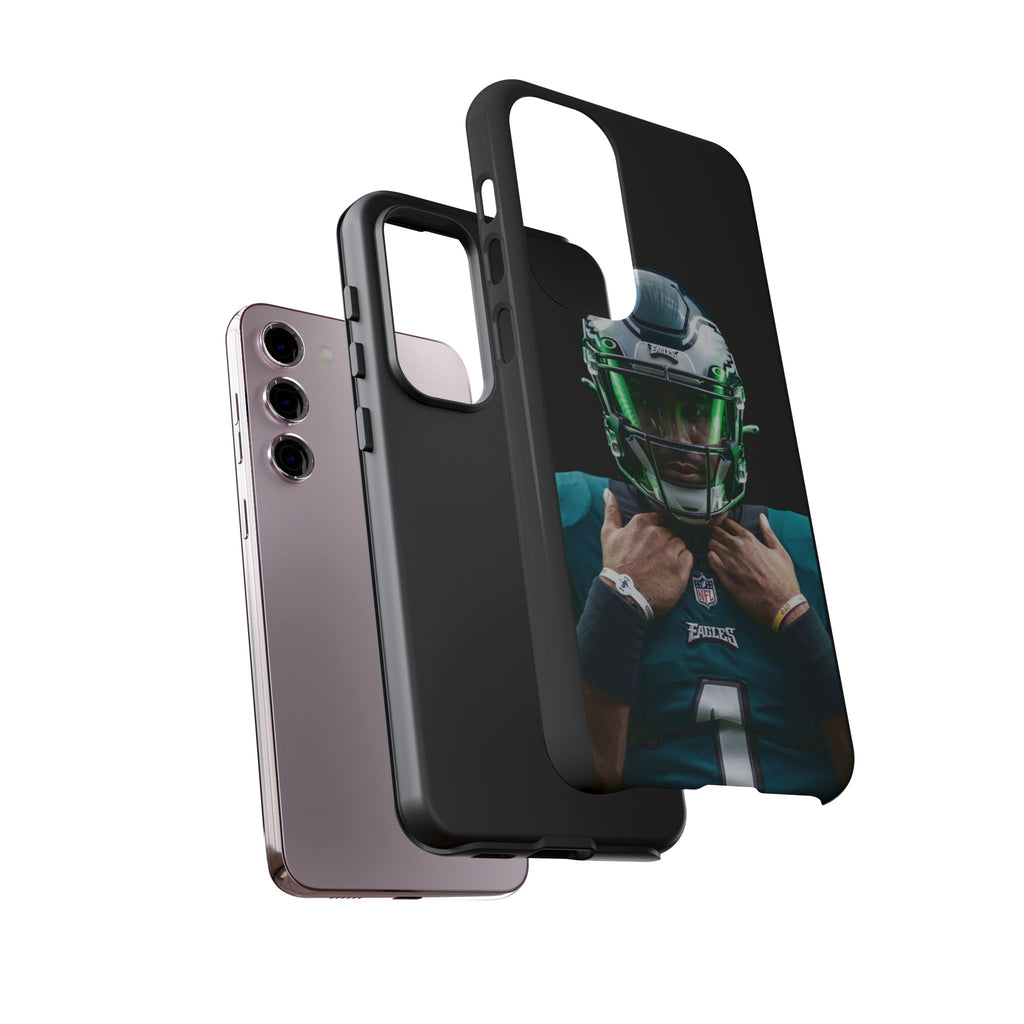 Eagles Football Jalen Hurts Tough Cases for iPhones, Samsung, and Pixel