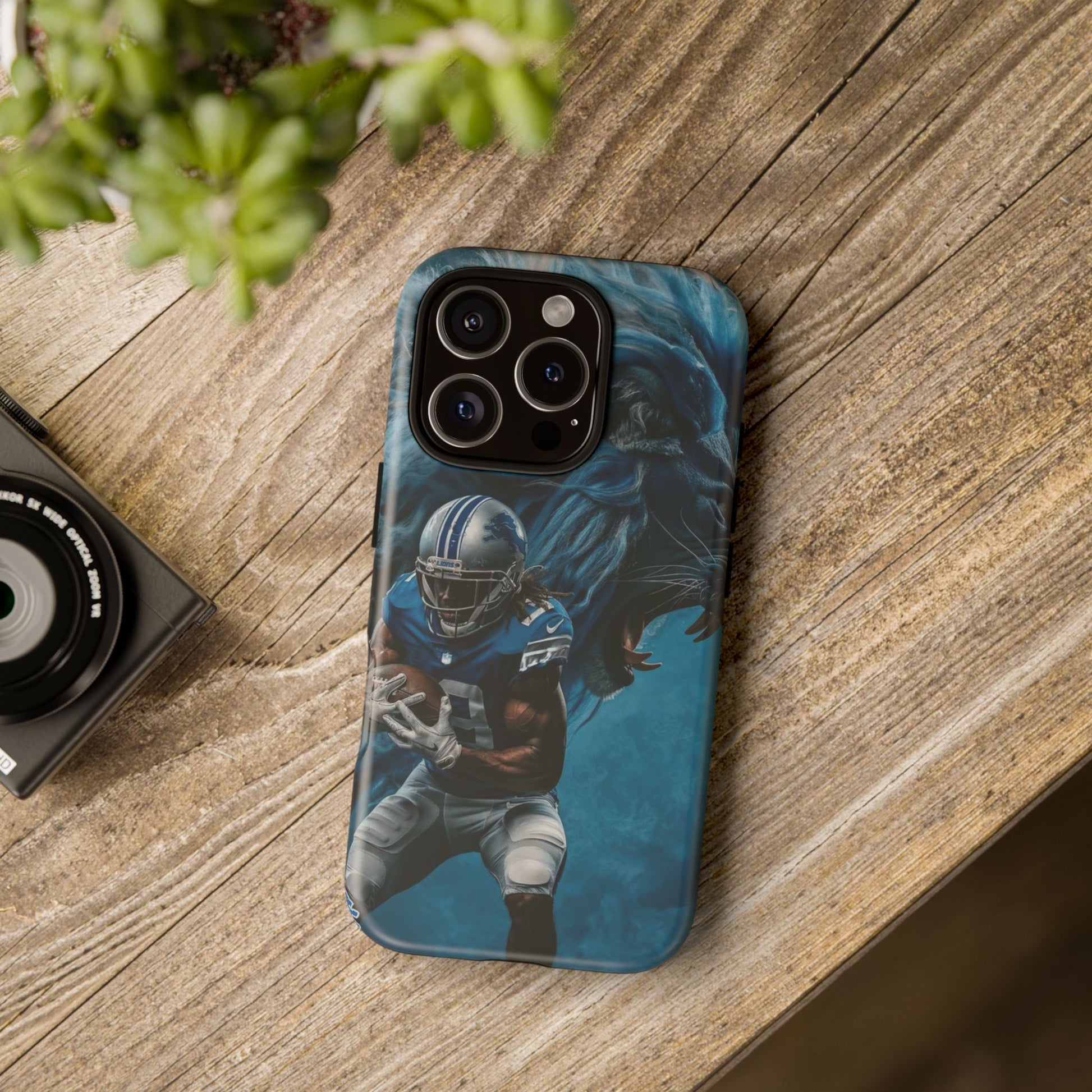Detroit Lions Player Football Phone Case, Tough Cases for iPhones, Samsung, and Pixel