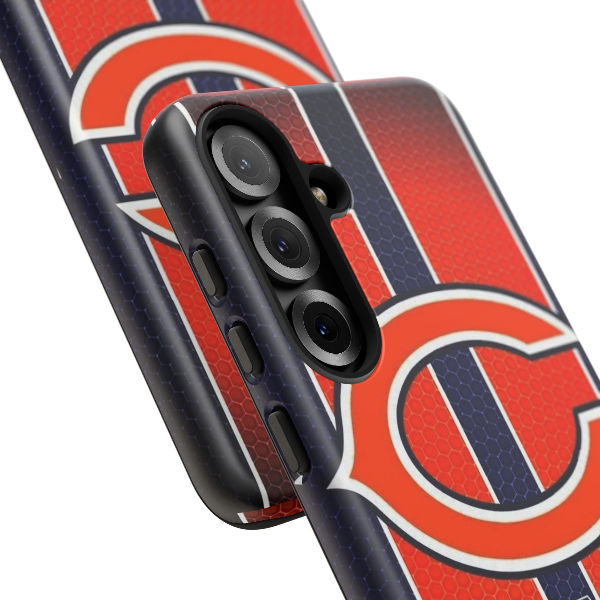 Chicago Bears Stripes Football Phone Case, Tough Cases for iPhones, Samsung, and Pixel